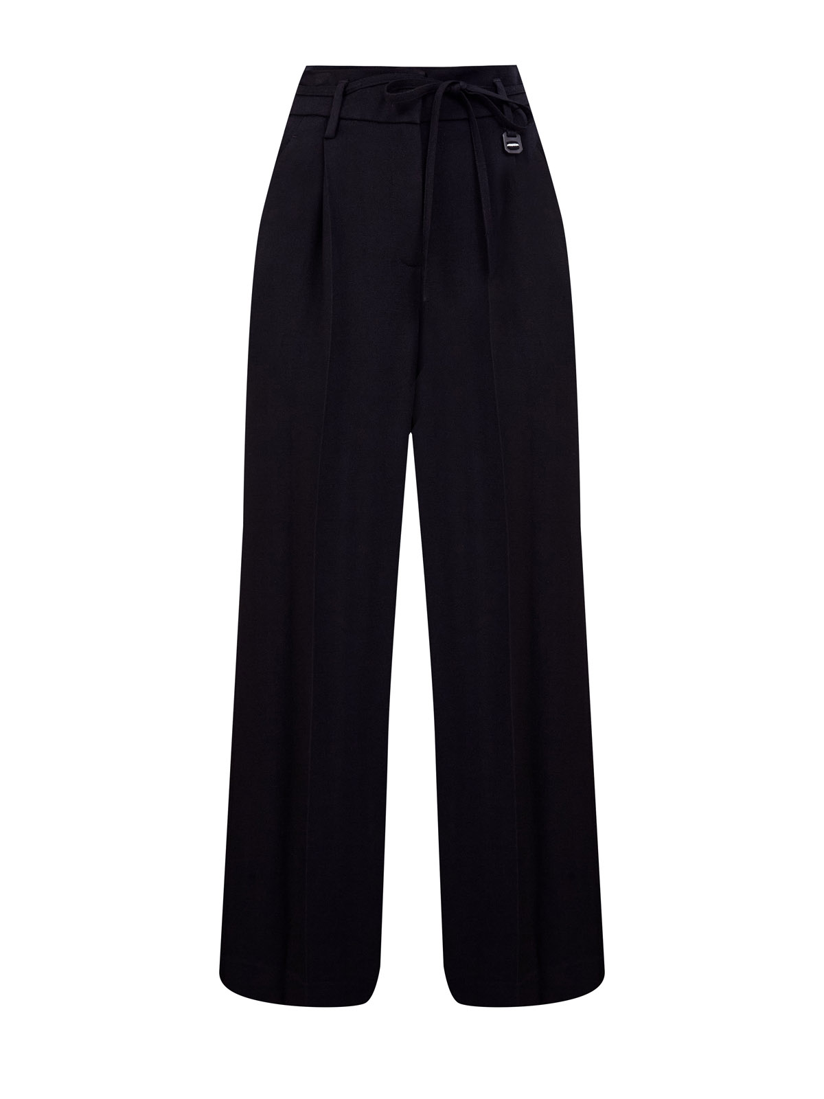 Брюки из вискозы с фактурными защипами и кулиской 80820₽