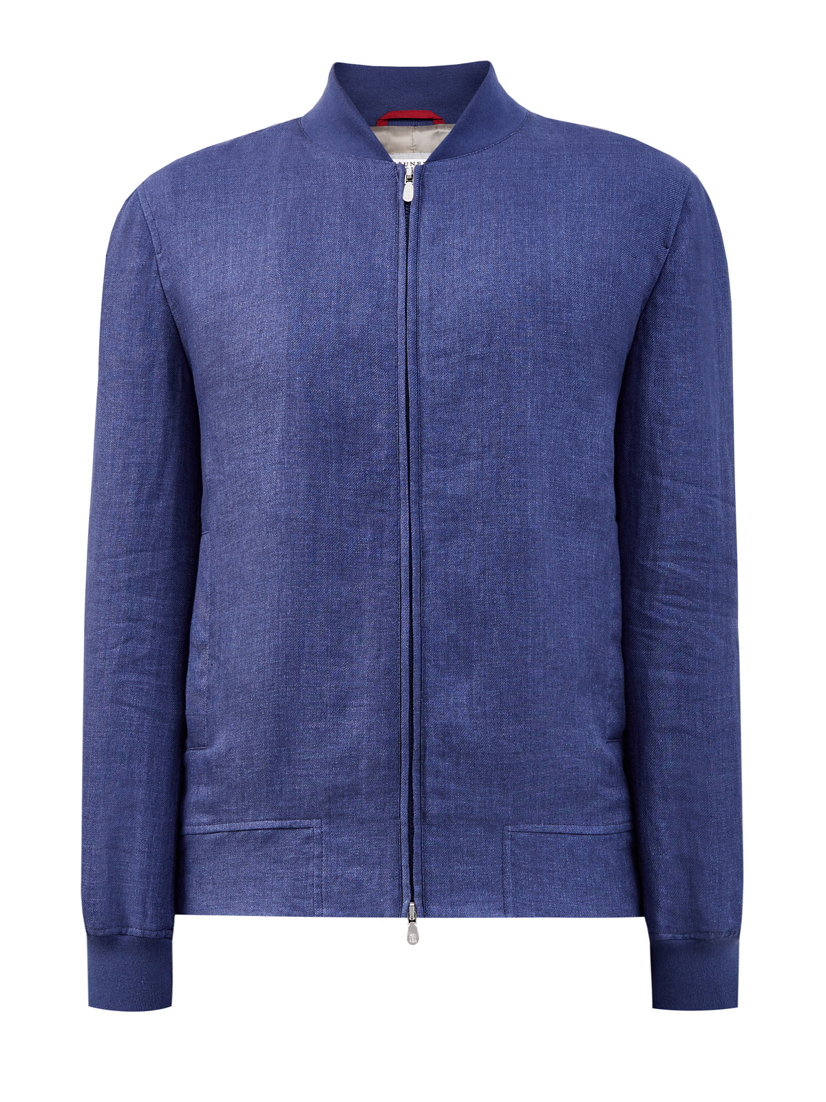 Легкая куртка из льняного твила делаве BRUNELLO CUCINELLI, цвет синий, размер 50;52;54;56;48 - фото 1