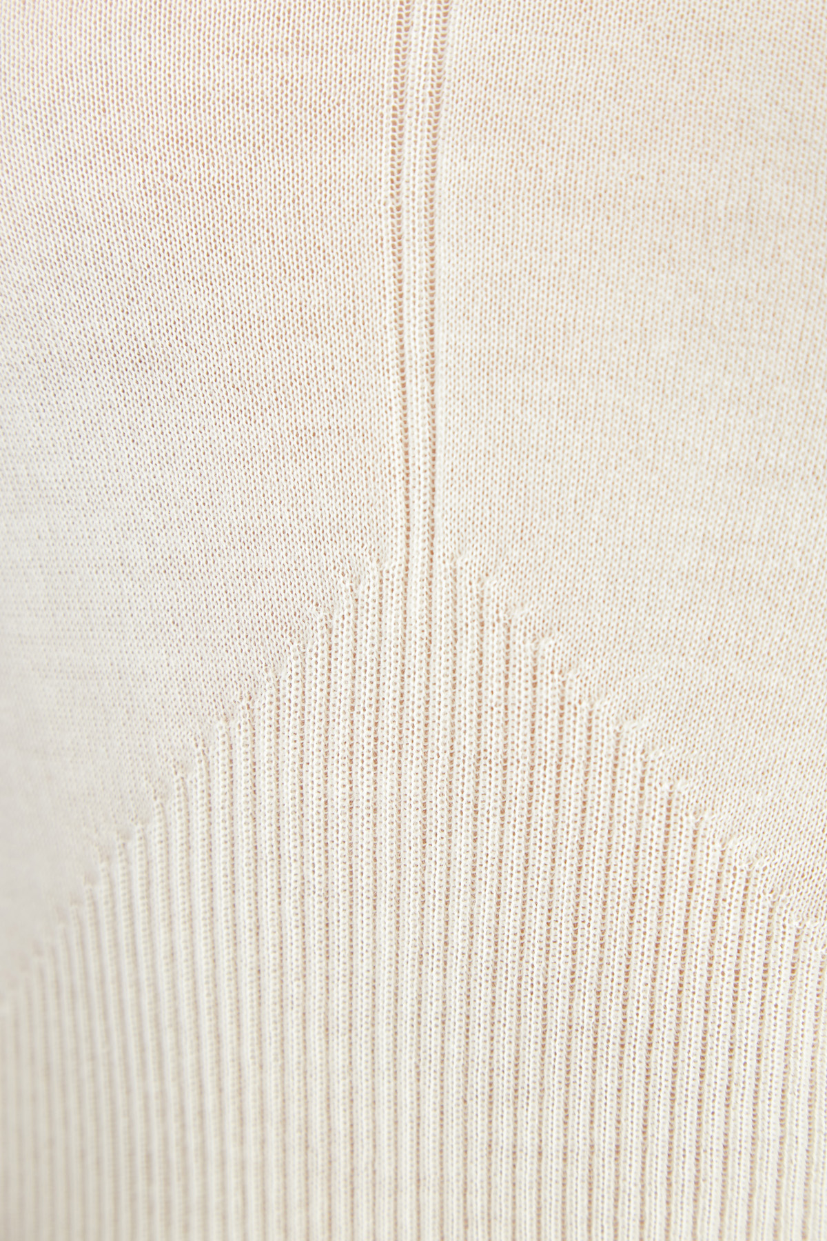 Водолазка из кашемира в технике геометрической вязки LORENA ANTONIAZZI, цвет белый, размер 46;40 - фото 5