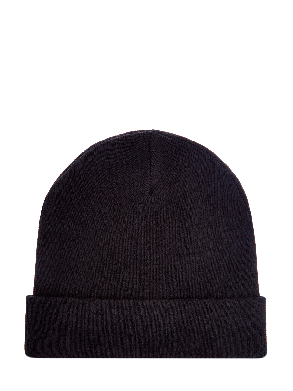 Однотонная шапка-бини из эластичной пряжи ICE PLAY, цвет черный, размер 48;50;52 - фото 3