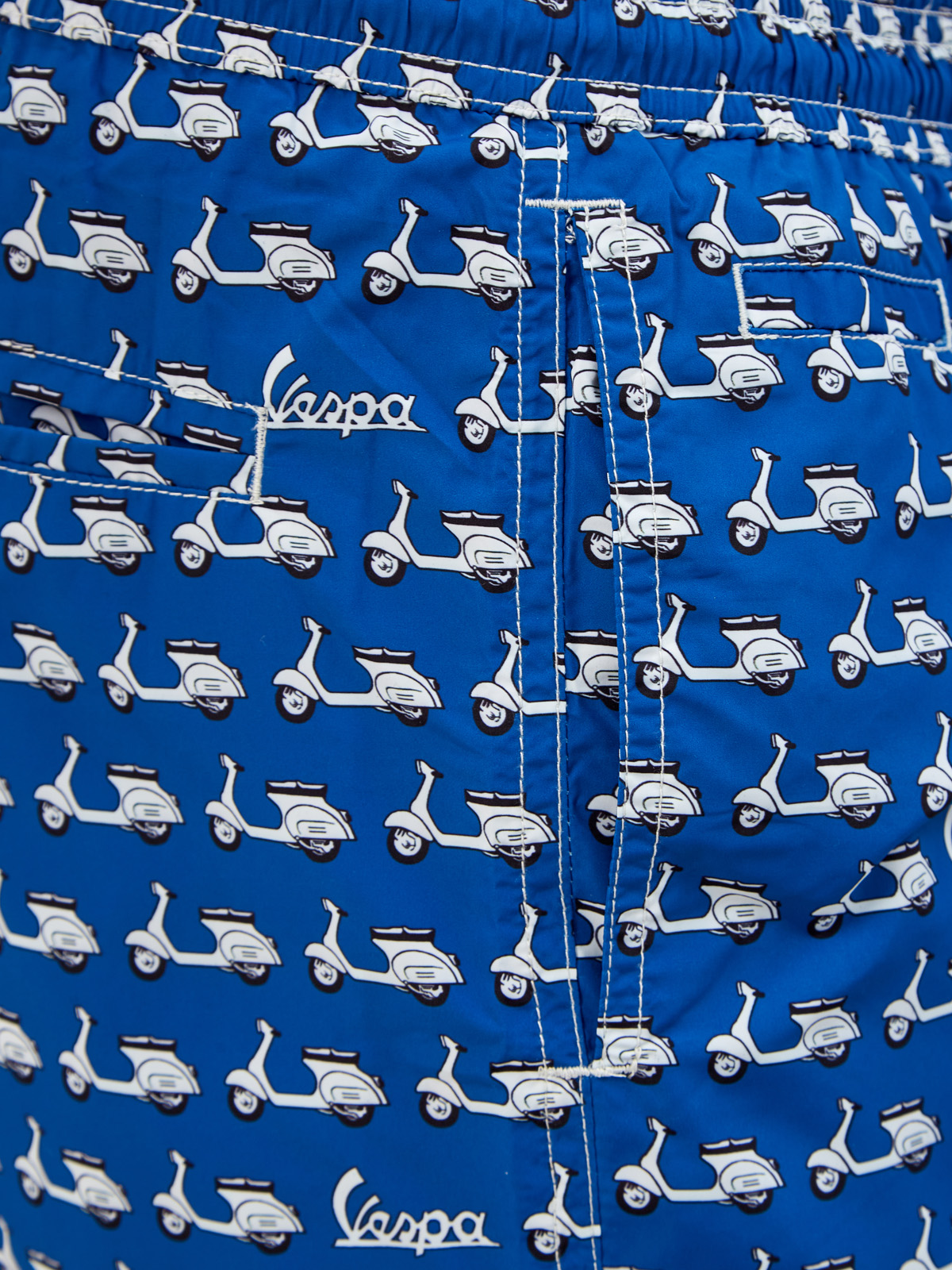 Плавательные шорты с поясом на кулиске и принтом MC2 SAINT BARTH, цвет синий, размер S;XL - фото 3
