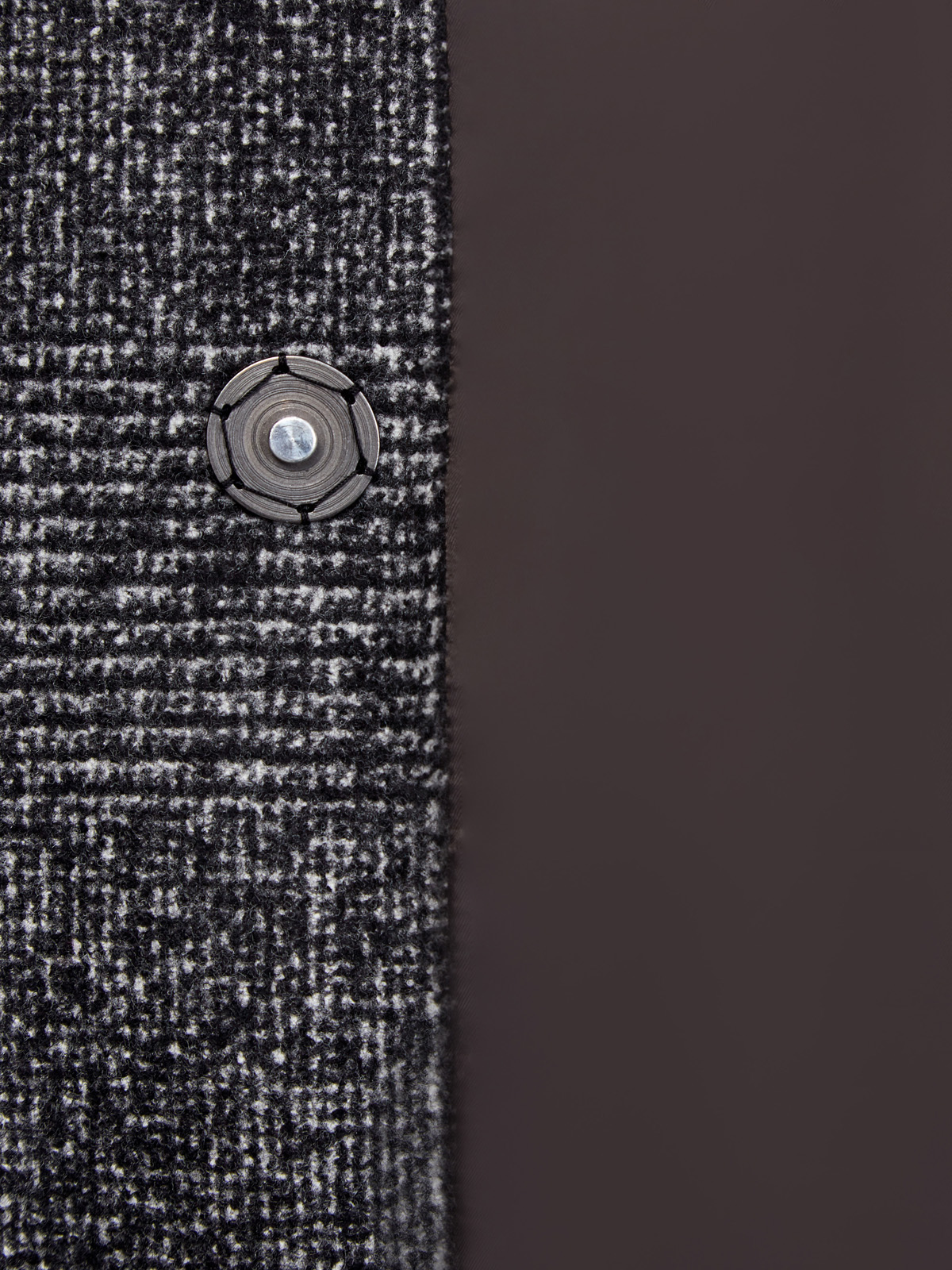 Удлиненный жилет из шерсти с мелованным принтом