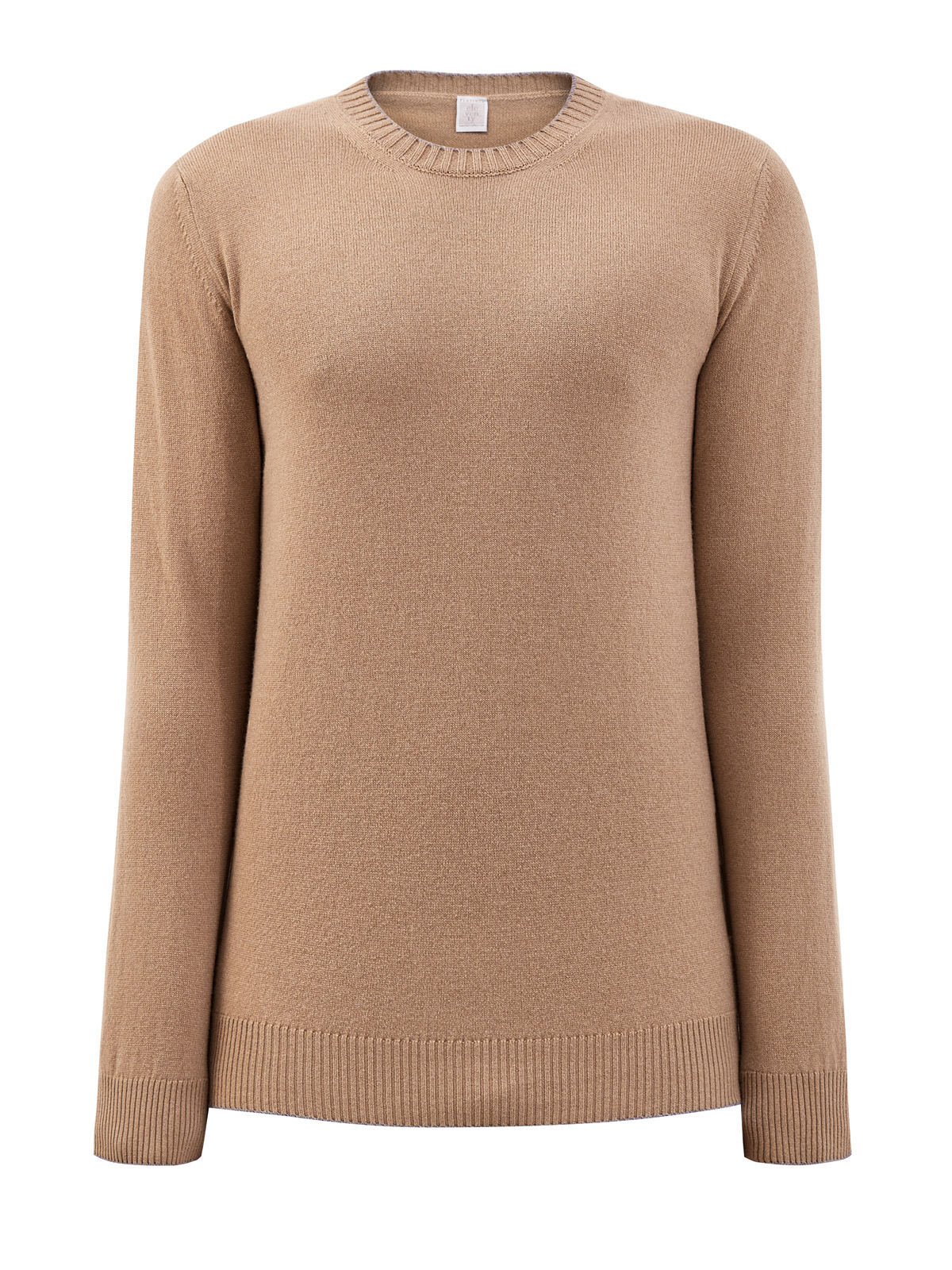 Пуловер из кашемировой пряжи ELEVENTY, цвет коричневый, размер 48 - фото 1
