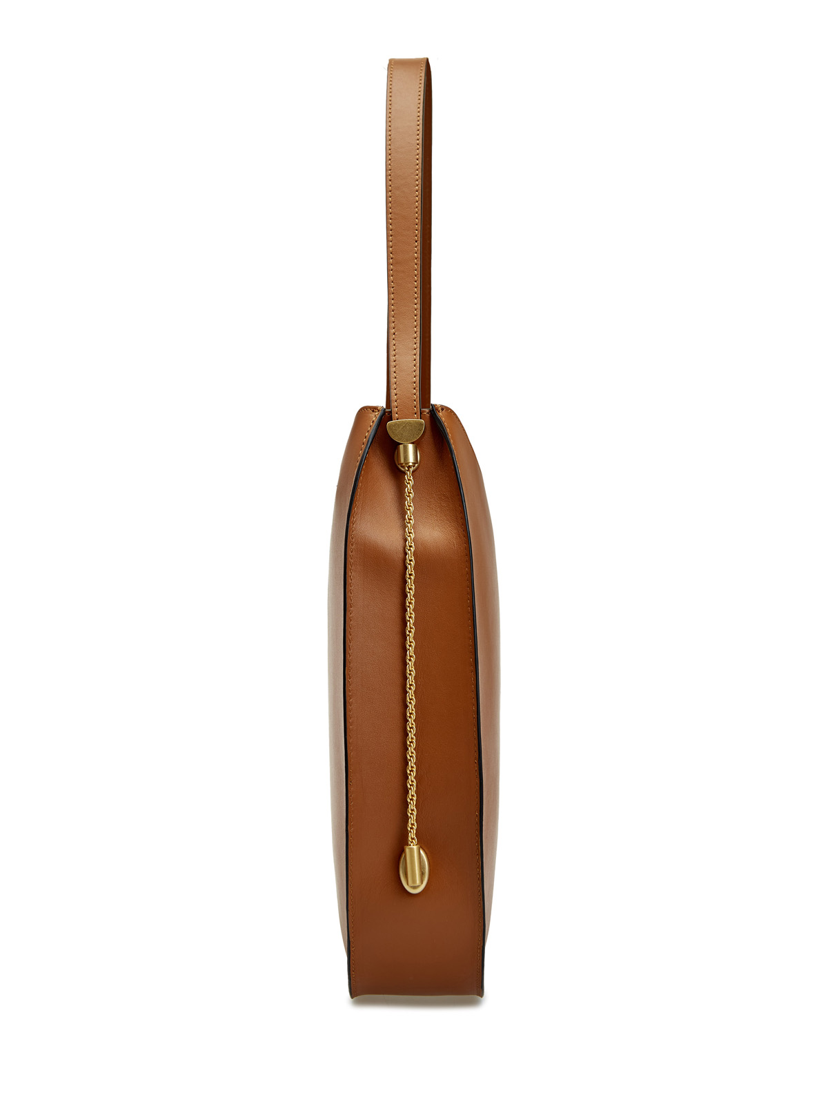 Сумка Corvus Saddle из гладкой телячьей кожи с цепочкой NEOUS, цвет коричневый, размер 37;37.5;38;38.5;40 - фото 4