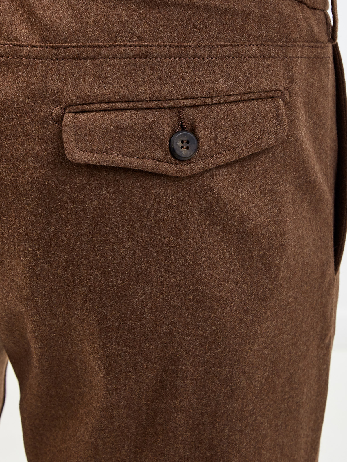Шерстяные брюки с добавлением кашемира из коллекции Platinum ELEVENTY, цвет коричневый, размер 54 - фото 6