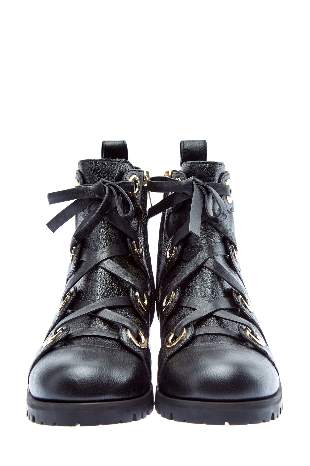 Высокие ботинки из кожи с люверсами JIMMY CHOO, цвет черный, размер 36;36.5;37;37.5;39;39.5 - фото 5
