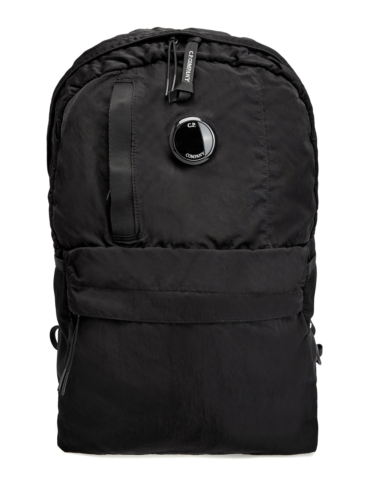 Рюкзак из водостойкого материала Nylon B с фирменной линзой C.P.COMPANY, цвет черный, размер 46;48;50;52;54;56 - фото 1