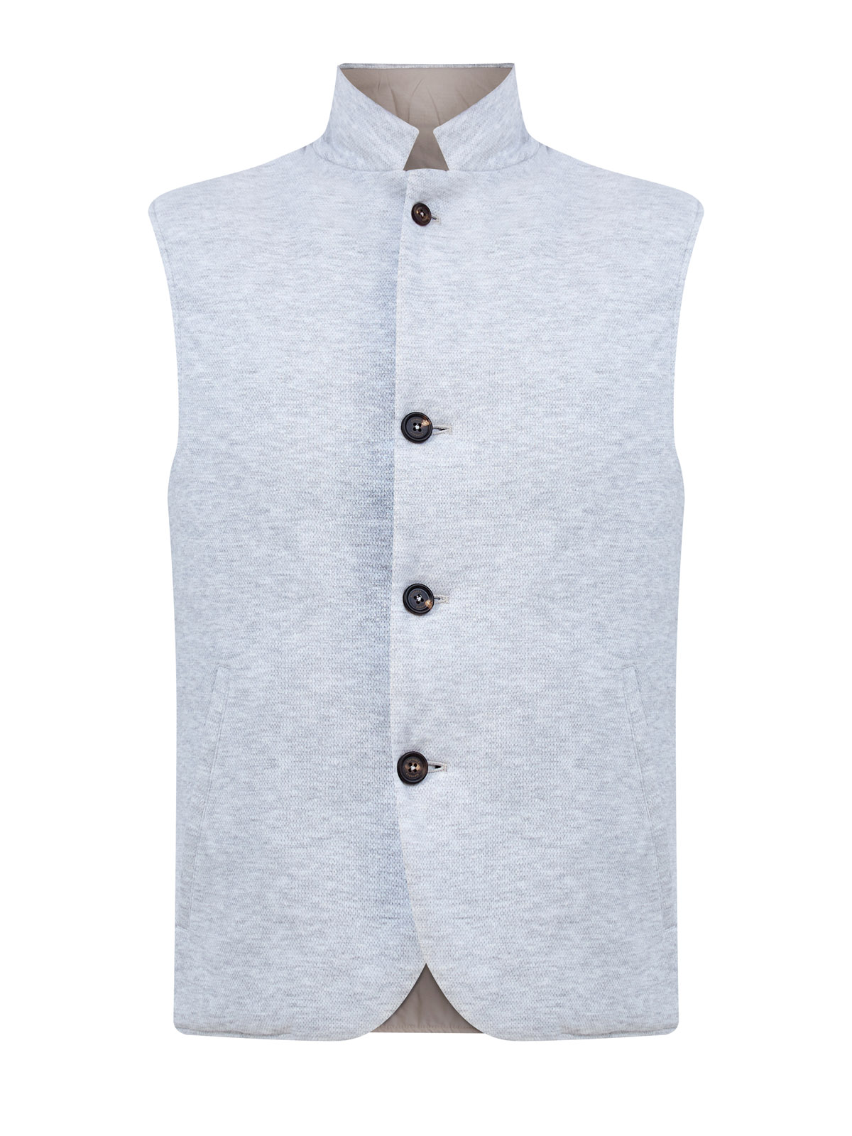 

Двусторонний жилет из льняного джерси и хлопка с утеплителем, Мульти, Двусторонний жилет из льняного джерси и хлопка с утеплителем