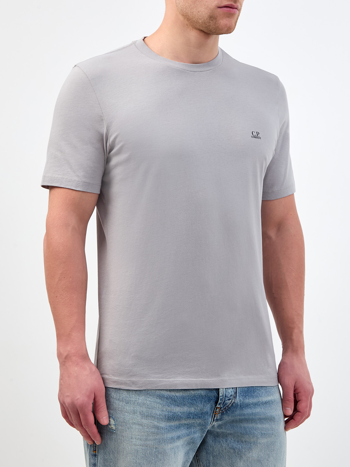 Хлопковая футболка с графическим принтом Goggle Hood C.P.COMPANY, цвет серый, размер S;M;L;XL - фото 3