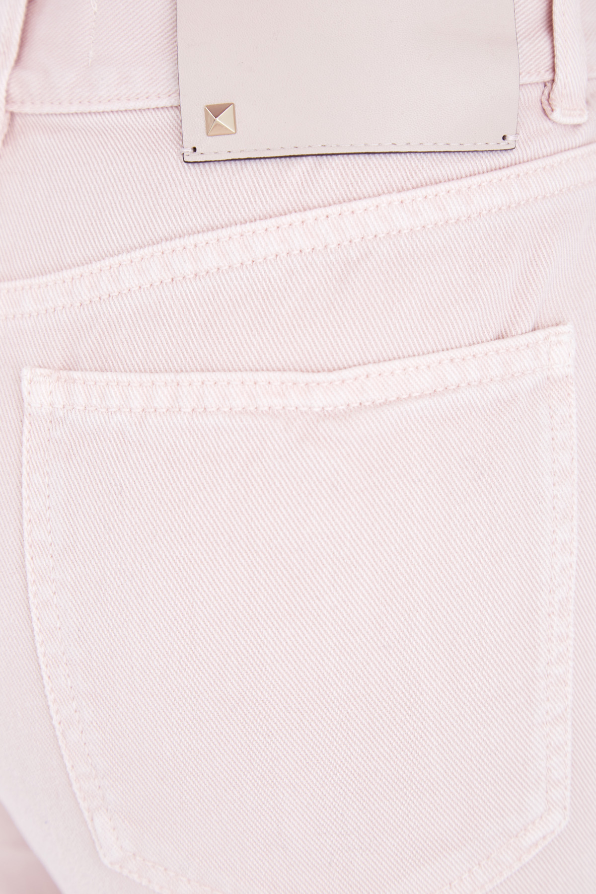 Базовые джинсы-скинни из хлопкового денима розового оттенка VALENTINO, цвет розовый, размер 40 - фото 6