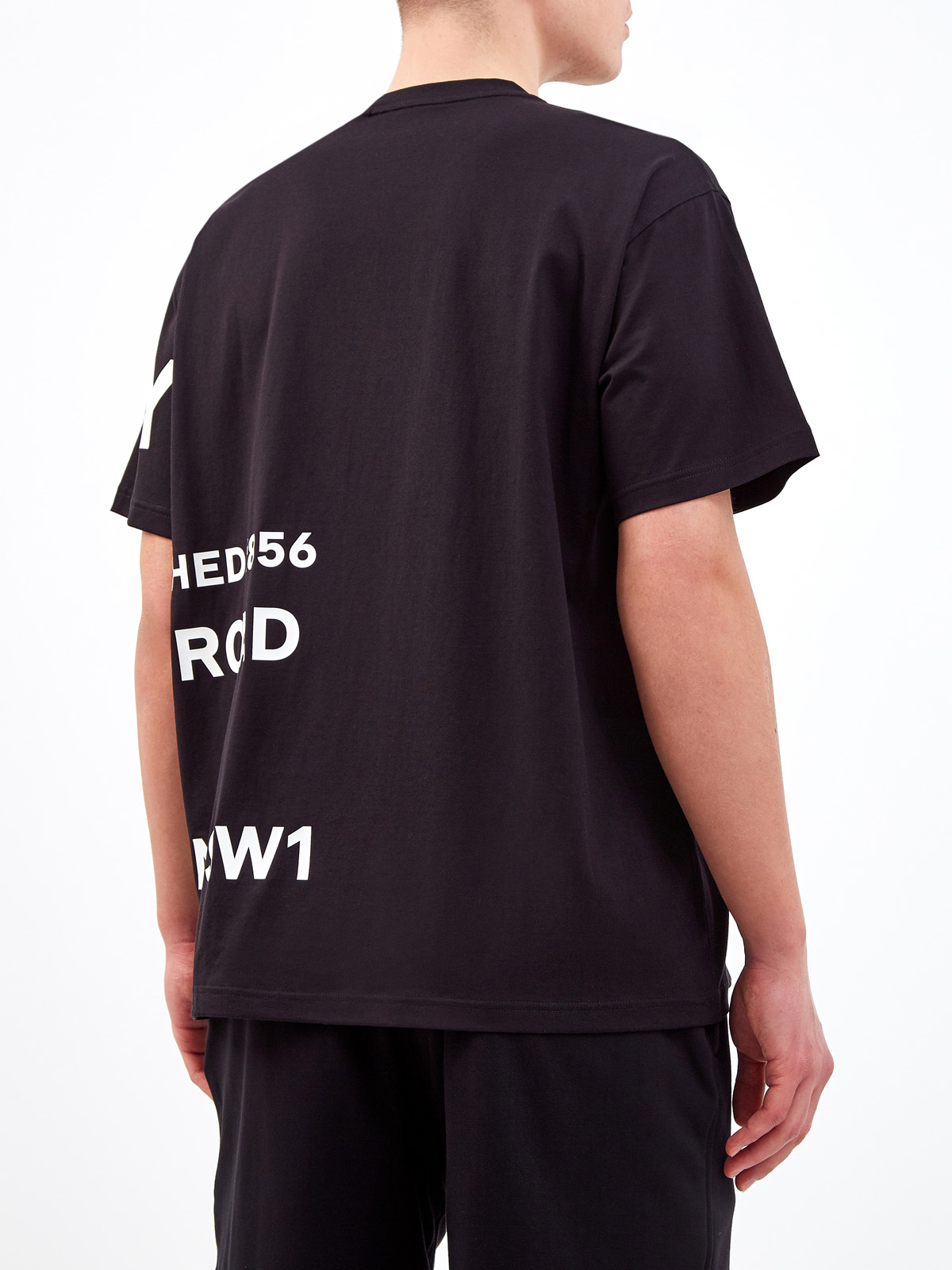 Хлопковая футболка из джерси с контрастным принтом Horseferry BURBERRY, цвет черный, размер S;L;2XL;3XL;M - фото 4