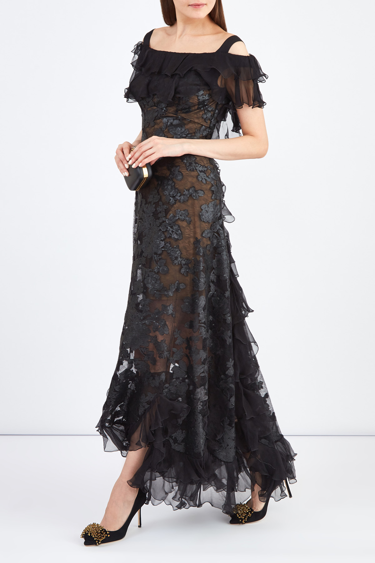 платье ELIE SAAB, цвет черный, размер 36 - фото 2