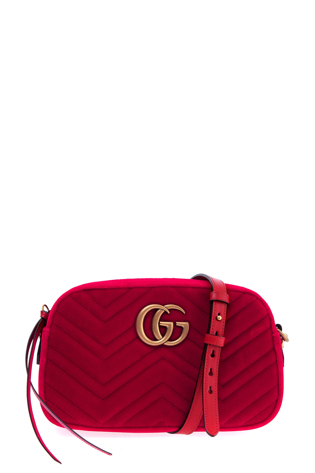 

Сумка Marmont из бархата со стеганым узором и логотипом Double G