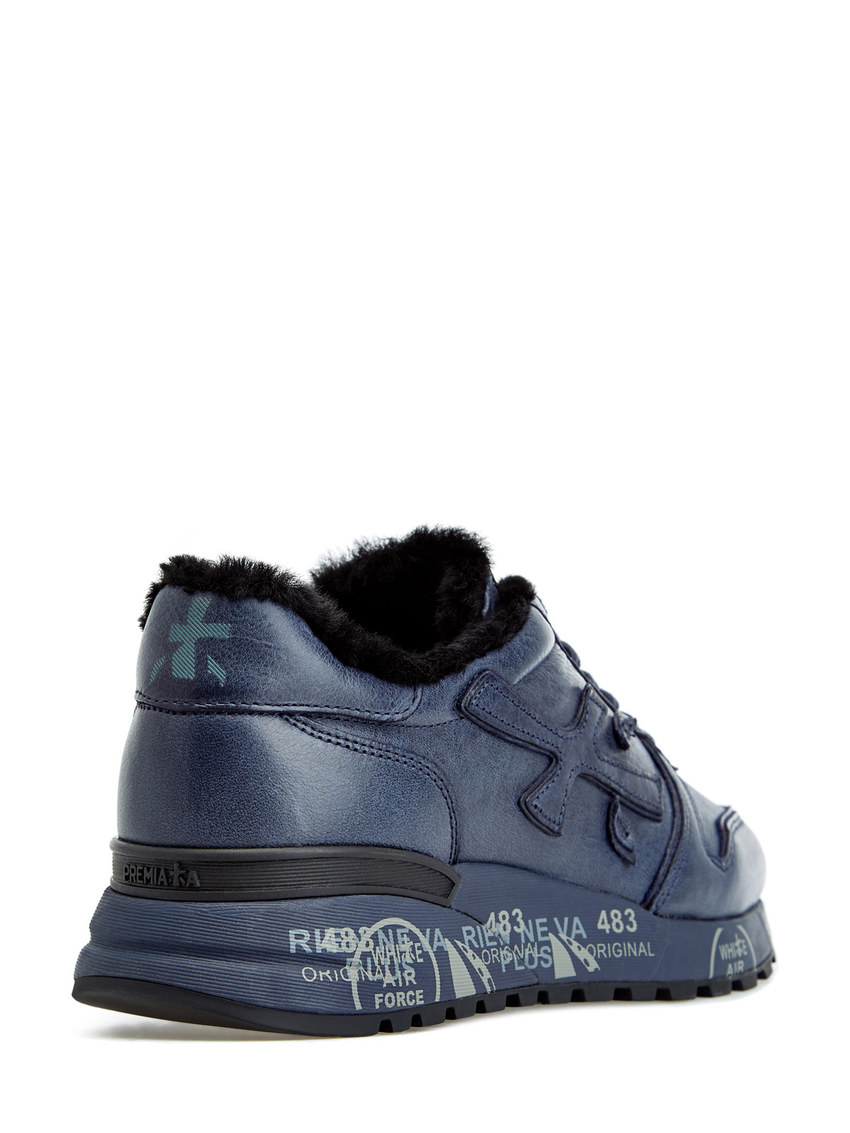Утепленные мехом кроссовки Mick с принтом на ранте PREMIATA, цвет синий, размер 42;43;44;45;46;47 - фото 3