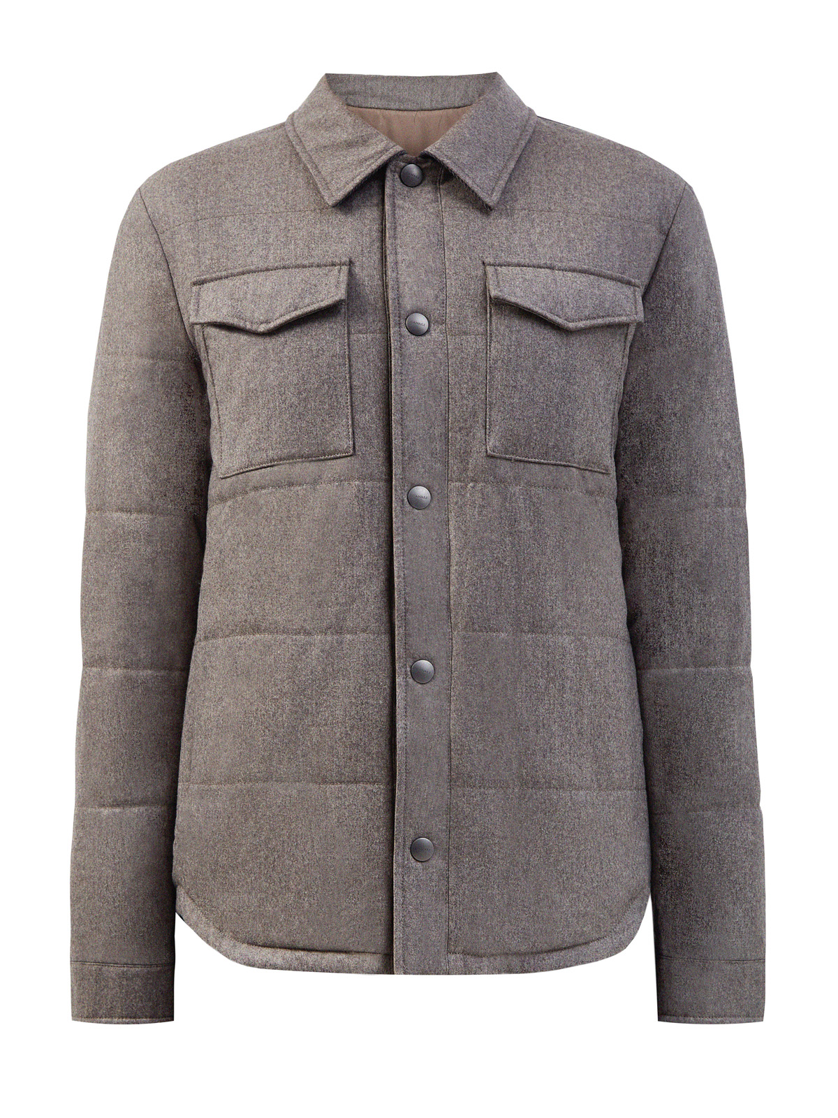 Утепленная куртка 2 в 1 из стеганой шерсти и кашемира CANALI, цвет мульти, размер 52;56;48