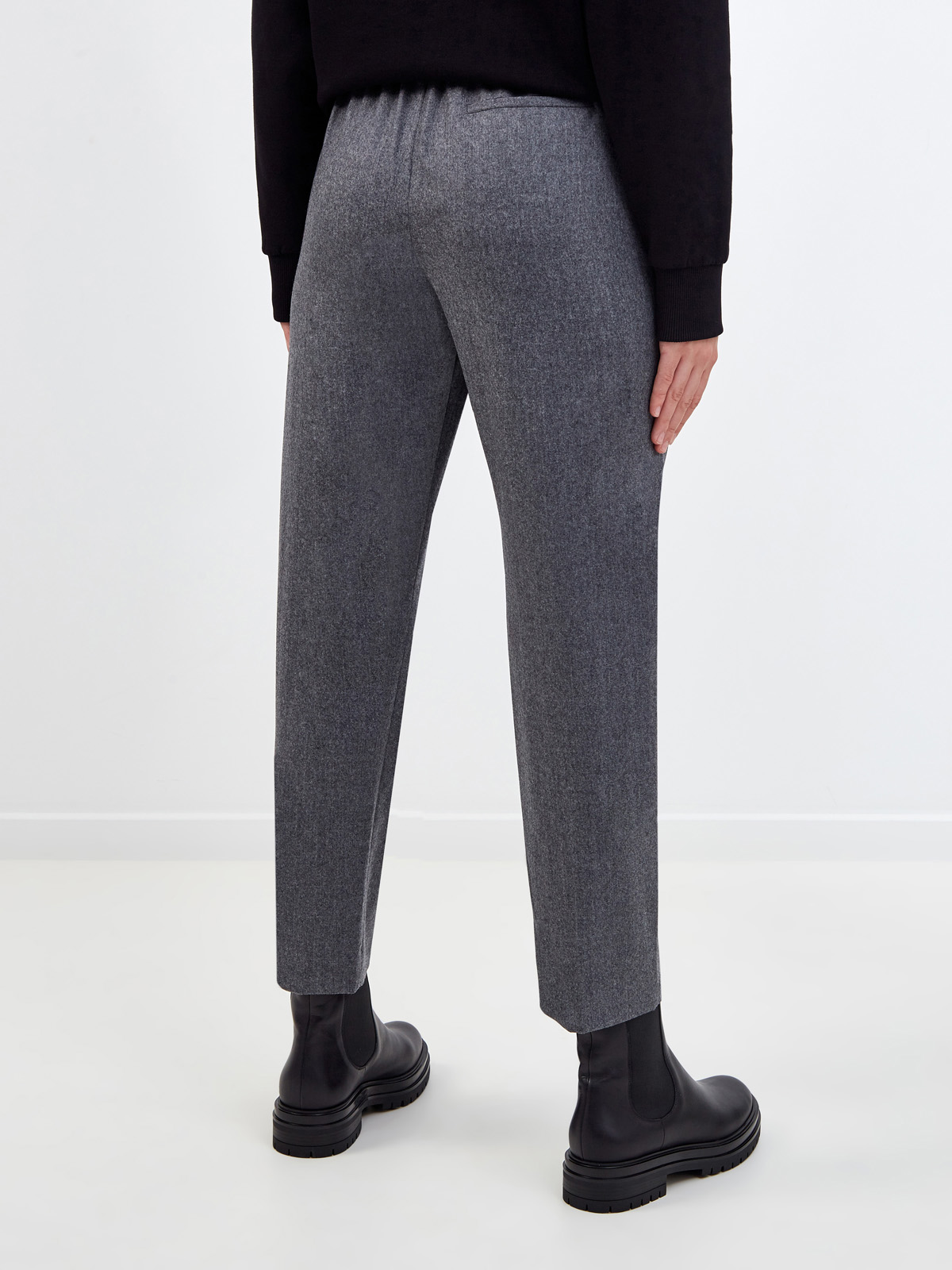 Укороченные брюки Claire из шерстяной костюмной ткани STELLA McCARTNEY, цвет серый, размер S;M;L;XS - фото 4