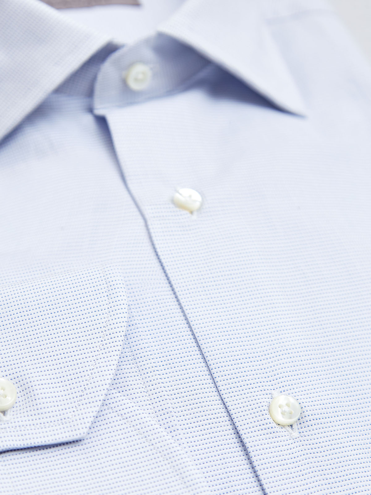 Рубашка из дышащего хлопка с микро-узором CANALI, цвет синий, размер 52;52;54;56;58;60;62 - фото 2