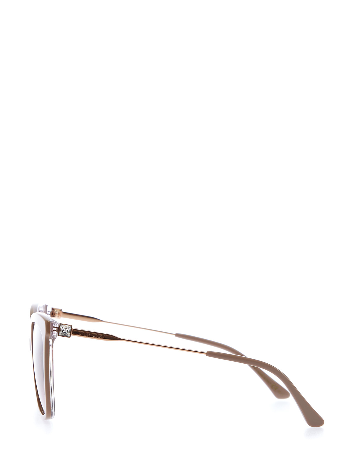 Солнцезащитные очки Maci с кристаллами Swarovski JIMMY CHOO  (sunglasses), цвет розовый - фото 3