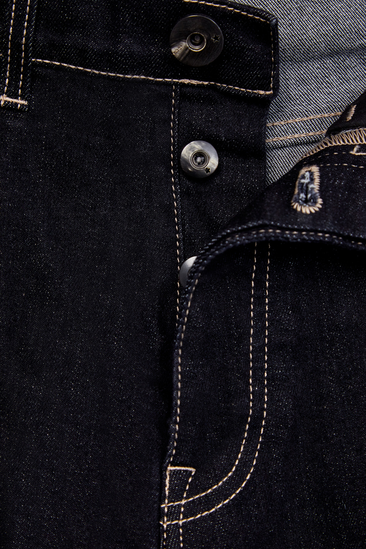 Прямые джинсы из денима-stretch с фурнитурой в виде звезд LORENA ANTONIAZZI, цвет черный, размер 38;36;40;42 - фото 7