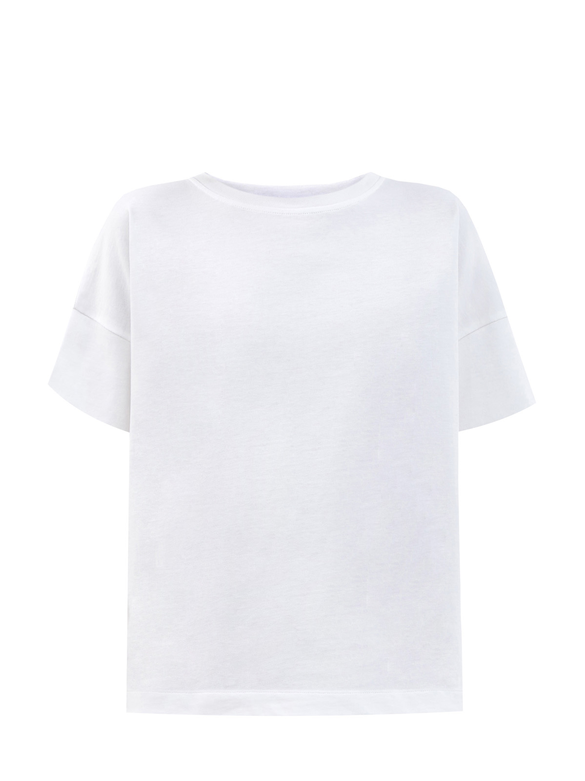 Монохромная футболка oversize с логотипом на спинке KARL LAGERFELD, цвет белый, размер XS;M;L;S - фото 1
