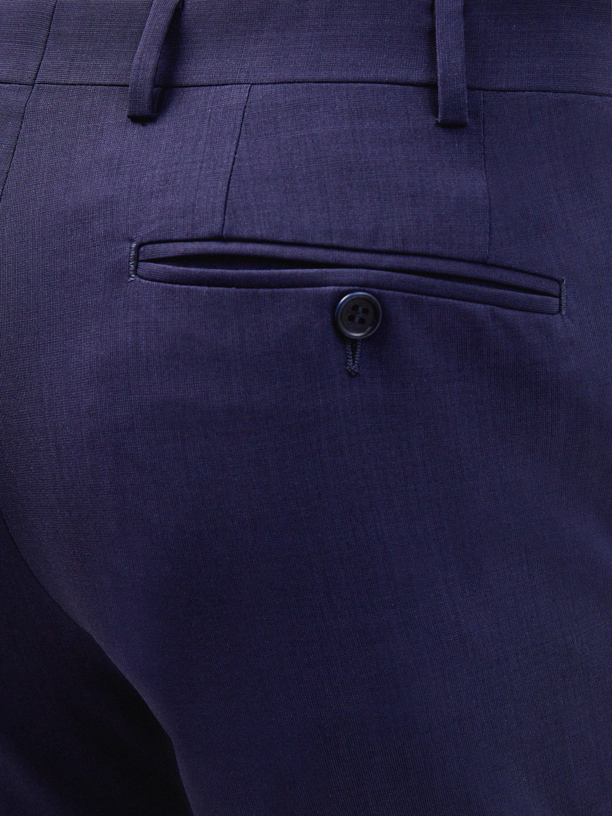Классические брюки из тонкой шерстяной ткани CANALI, цвет синий, размер 50;52;56;58;60;62;48 - фото 6