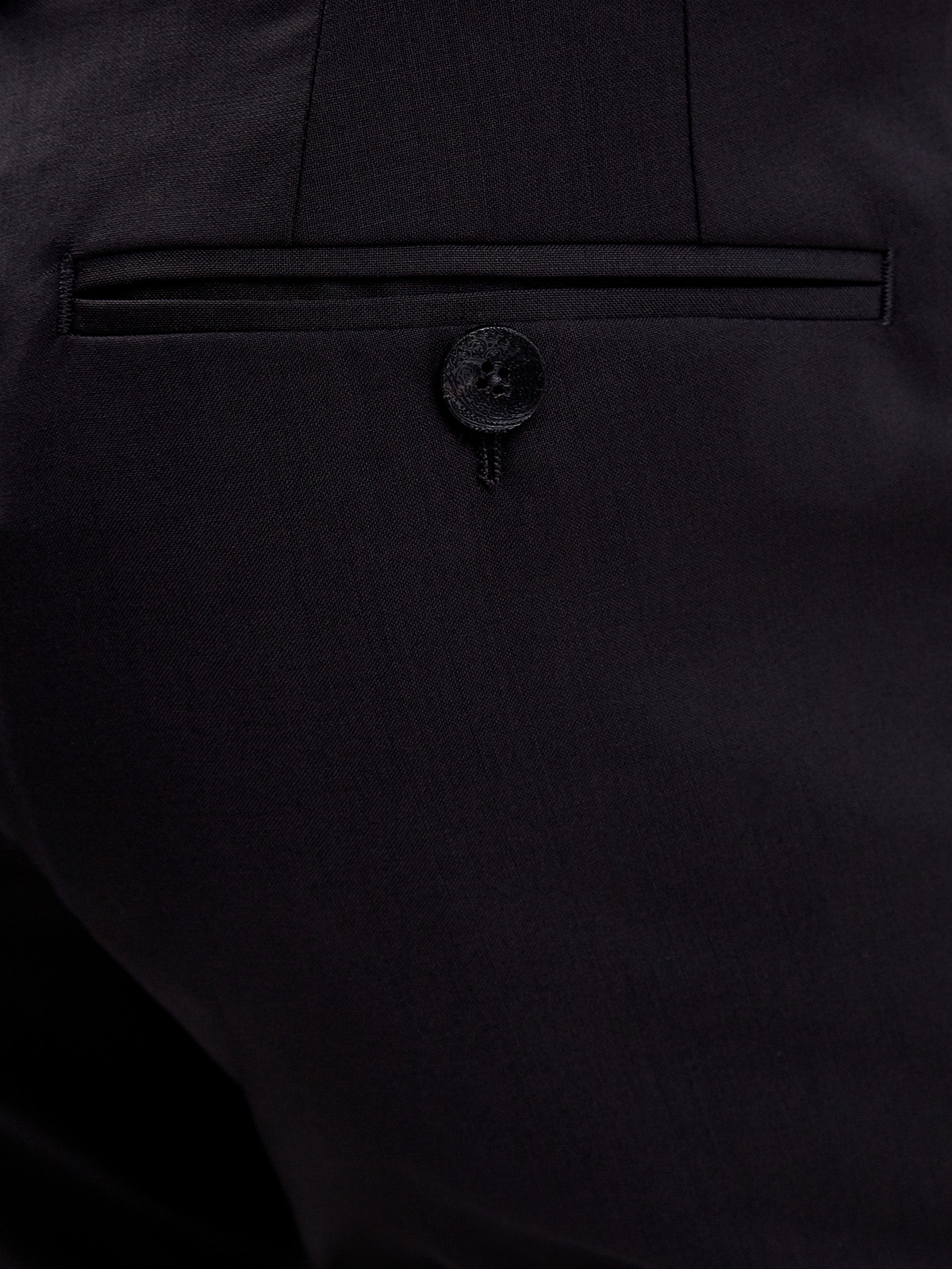 Брюки в классическом стиле из тонкой шерстяной ткани ETRO, цвет черный, размер 46;48;50;52;54;56 - фото 6