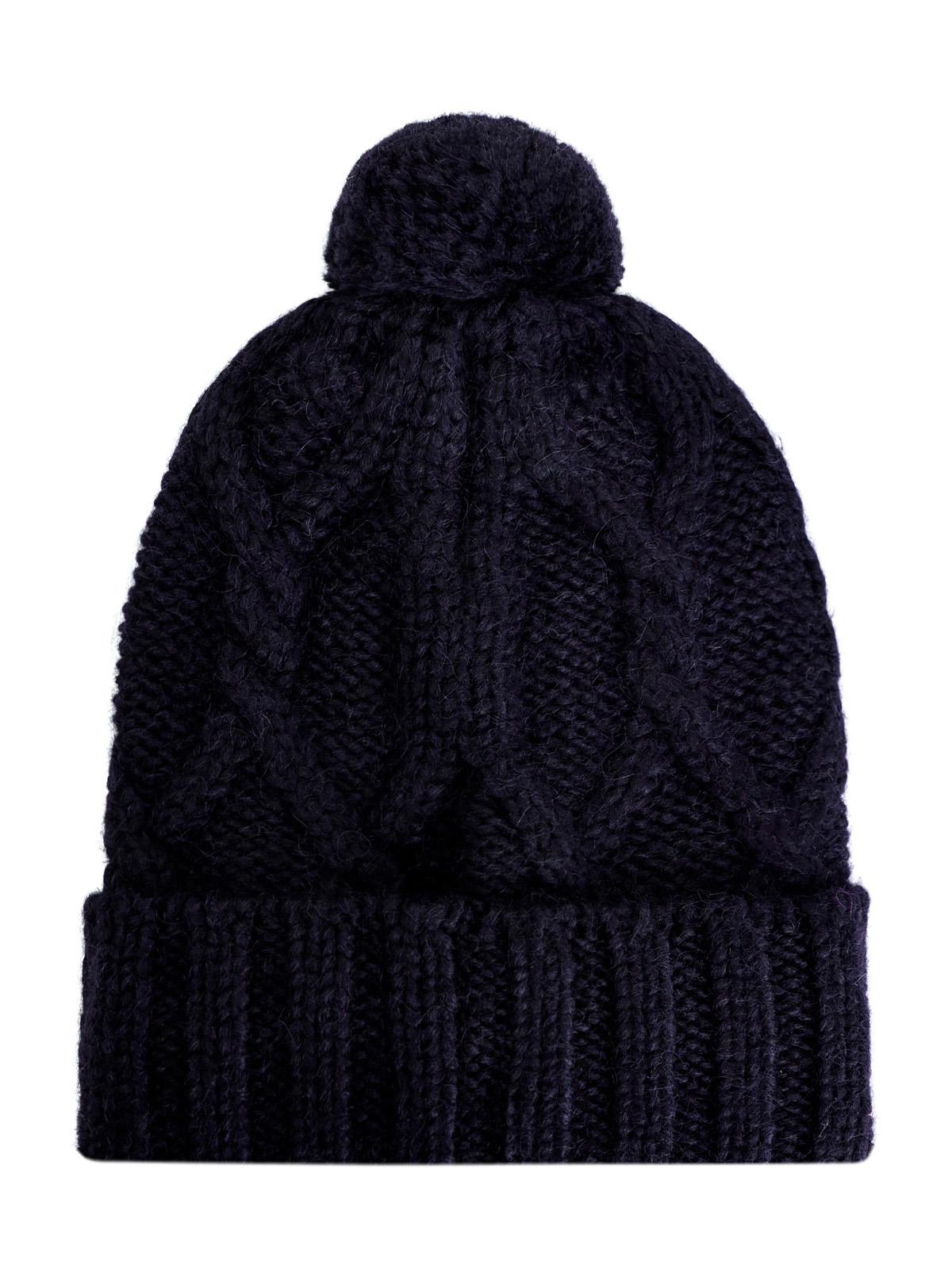 Теплая шапка узорной вязки из альпаки и шерсти MONCLER, цвет черный, размер M;L;XL;2XL;S - фото 2