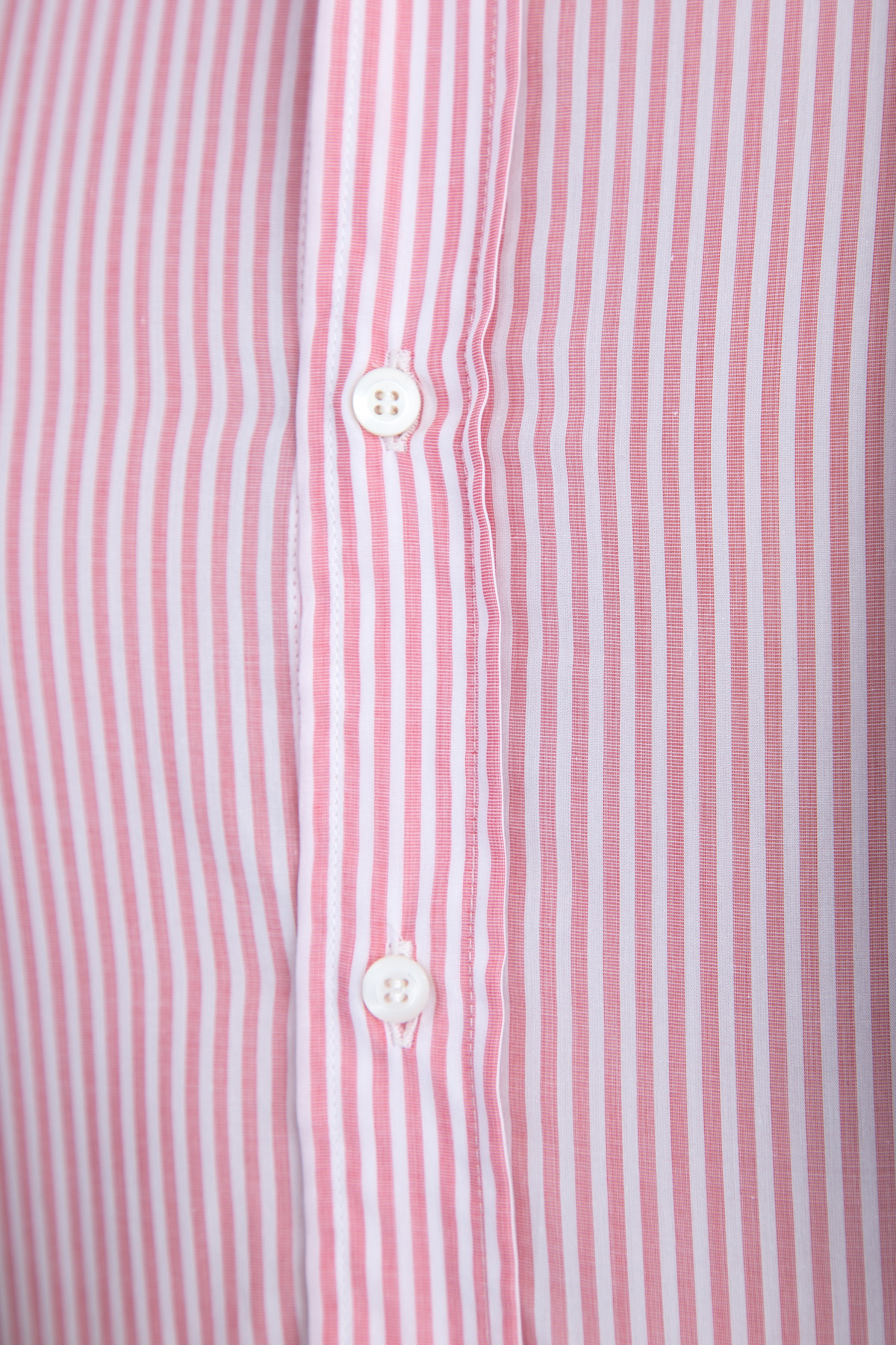 Хлопковая рубашка с узором в виде вертикальных полос розового цвета BRUNELLO CUCINELLI, размер 48 - фото 5