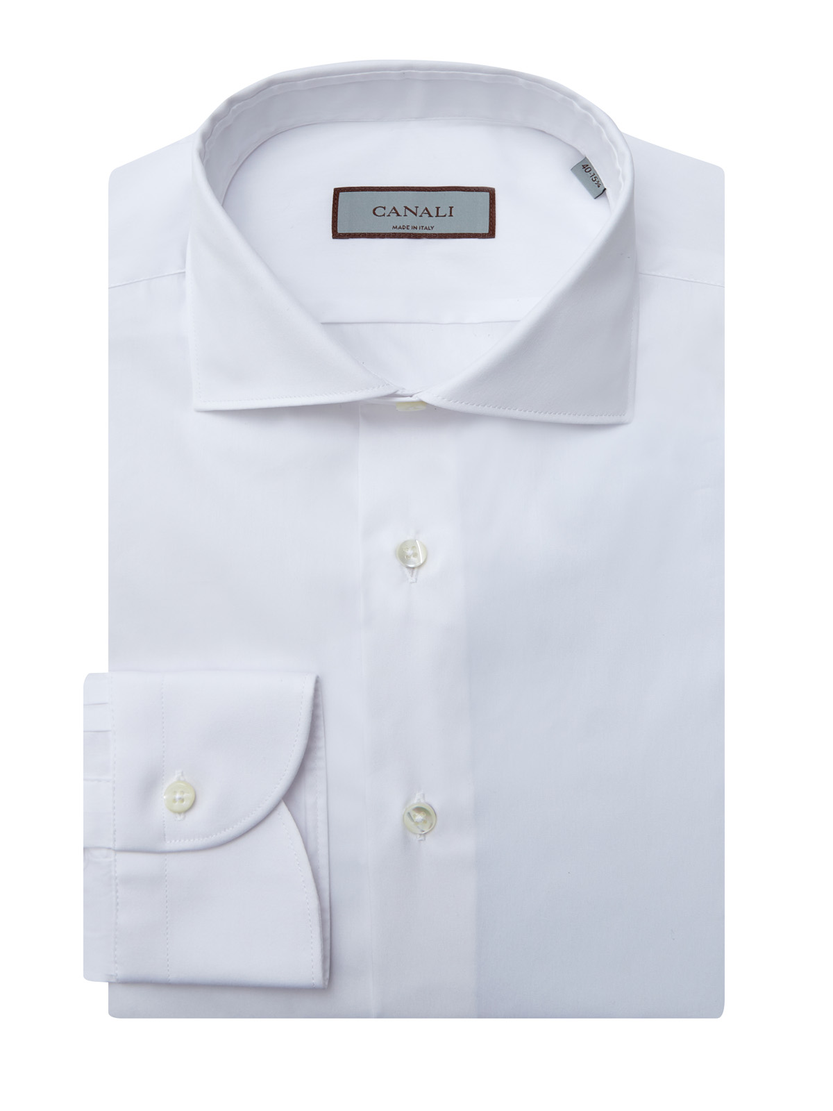 Белая рубашка из гладкого эластичного хлопка