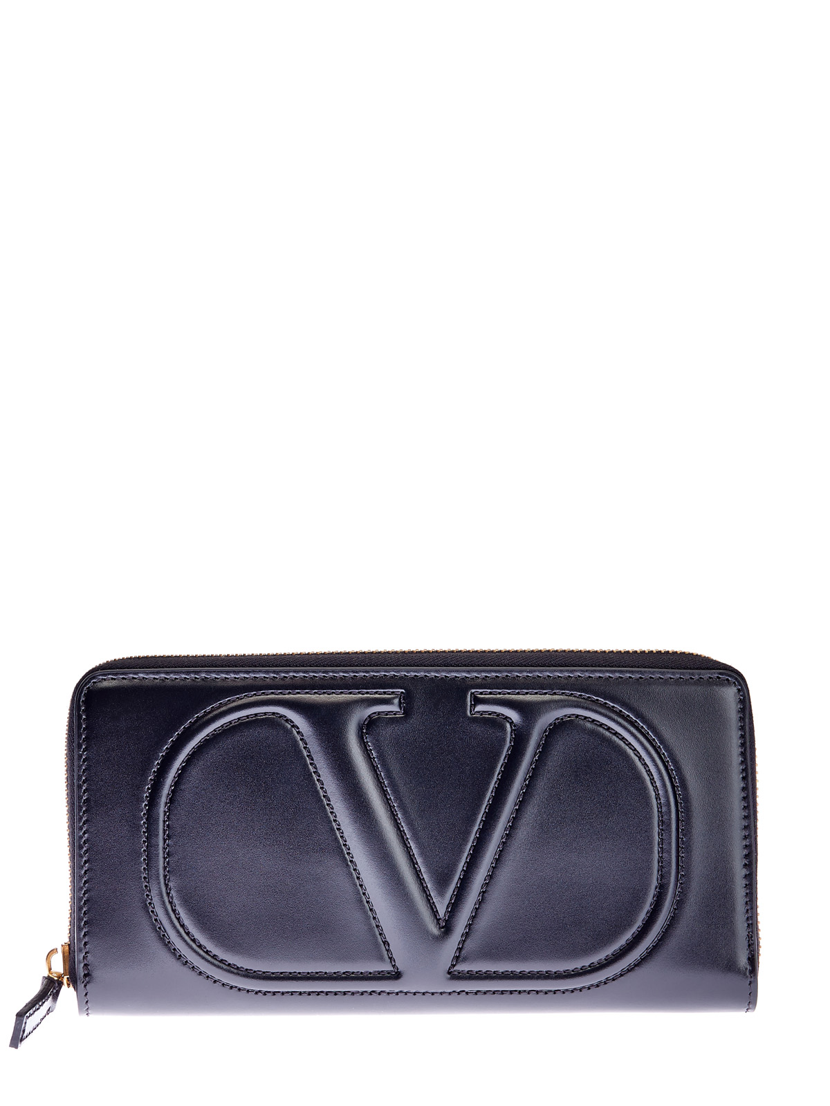 Кожаный кошелек с архивной стеганой эмблемой VLOGO VALENTINO GARAVANI, цвет черный, размер 36;37;38;39