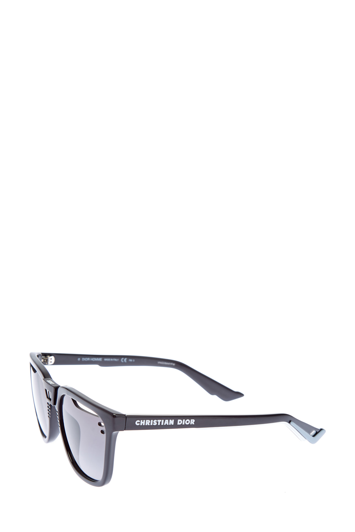 Очки B24 с объемной отделкой дужек и резными линзами DIOR (sunglasses) men, цвет черный, размер 42 - фото 3