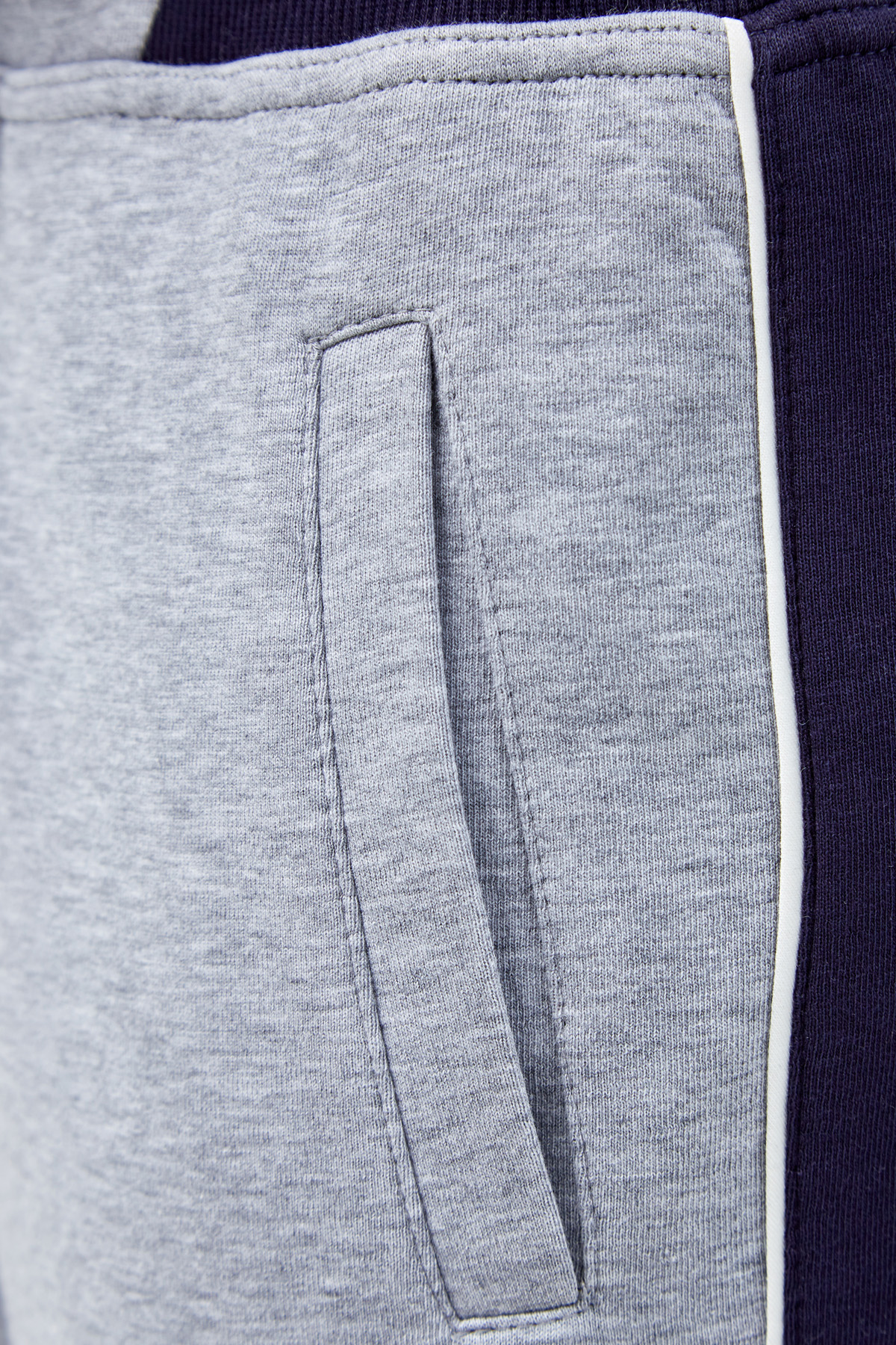 Хлопковые спортивные брюки с лампасами colorblock BRUNELLO CUCINELLI, цвет серый, размер 46 - фото 5