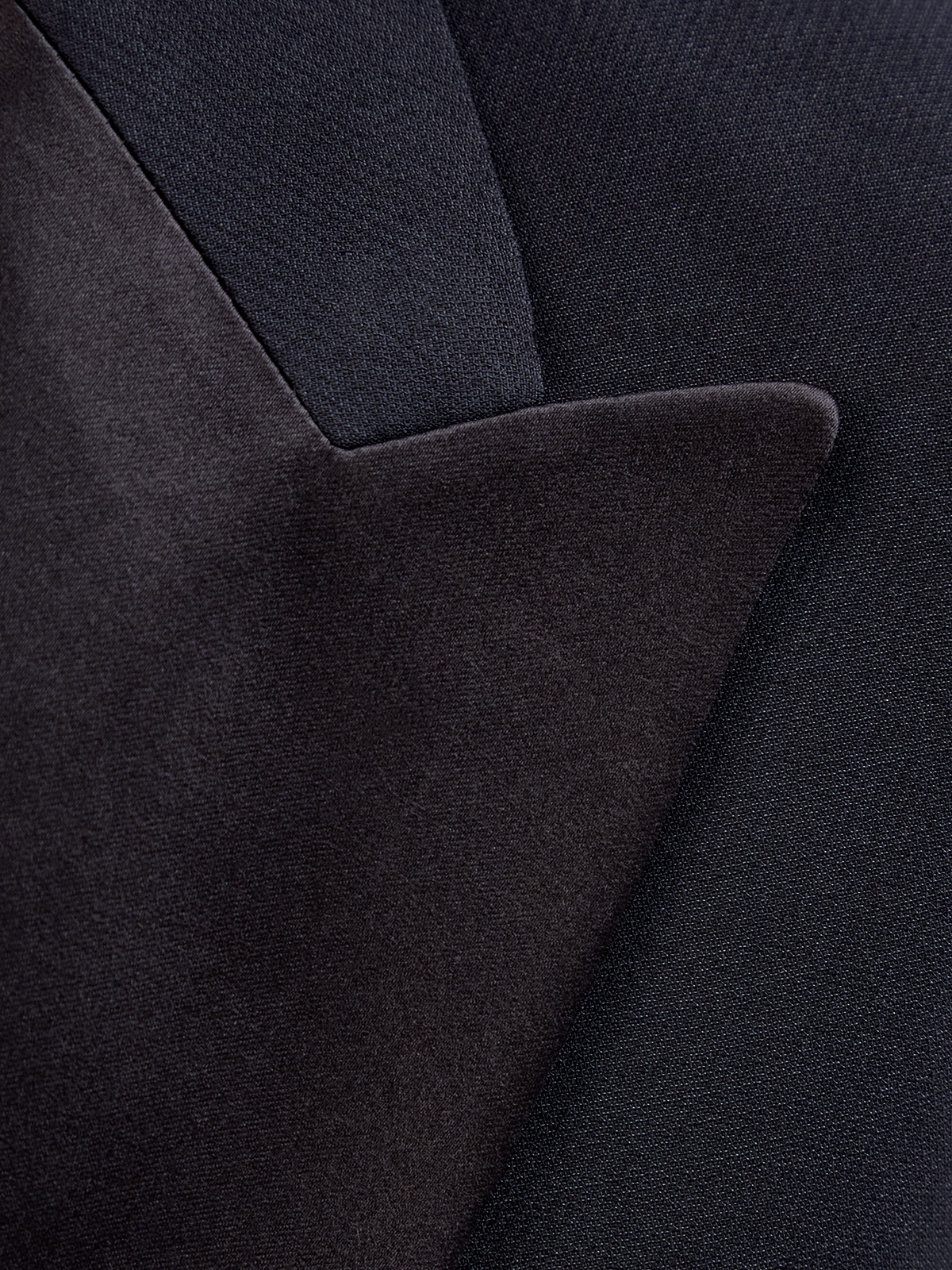 Двубортный жакет в стиле смокинга из шерстяного и шелкового крепа FABIANA FILIPPI, цвет черный, размер 40;44 - фото 5