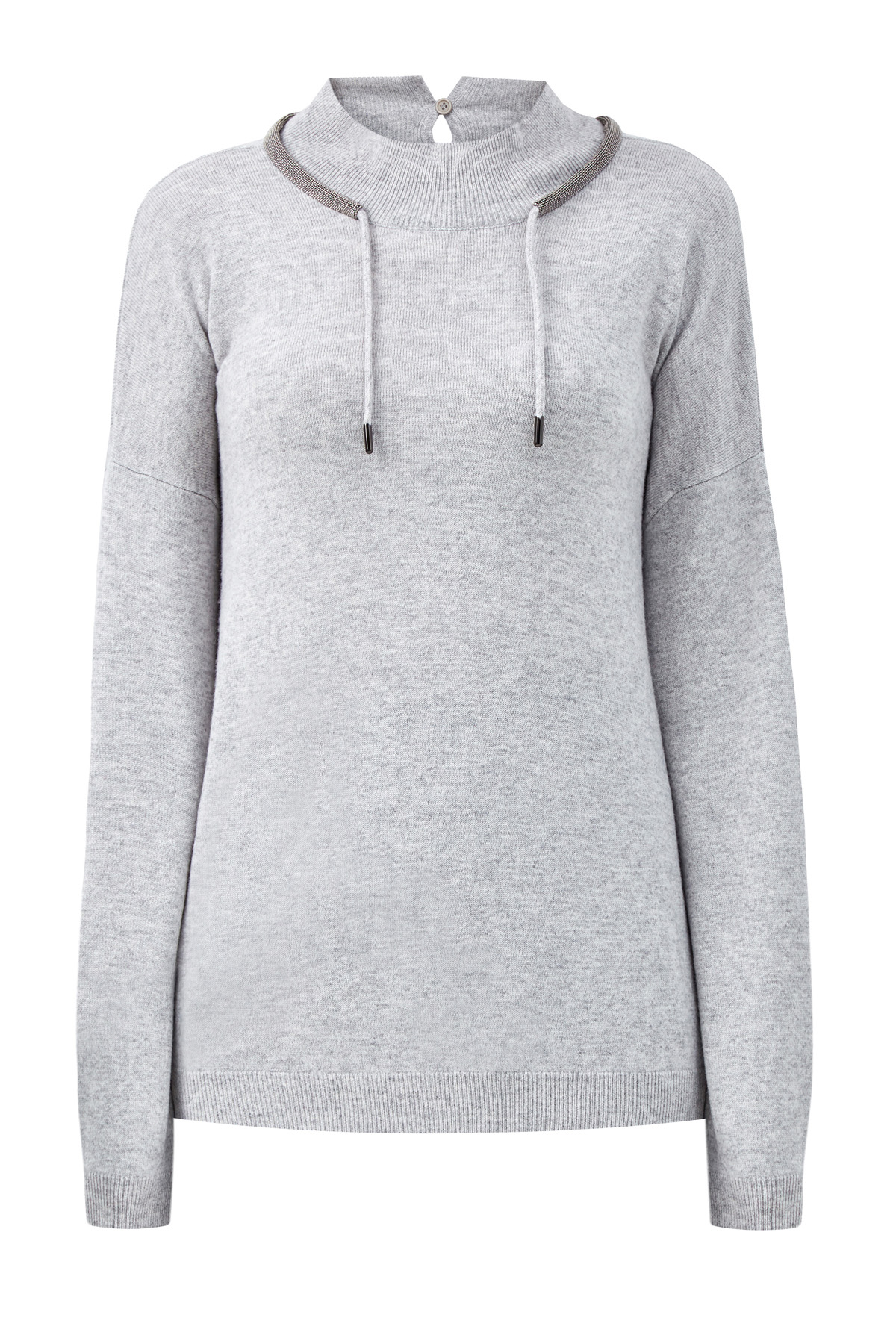 

Джемпер из шерсти и кашемира в стиле active, Серый, Джемпер из шерсти и кашемира в стиле active