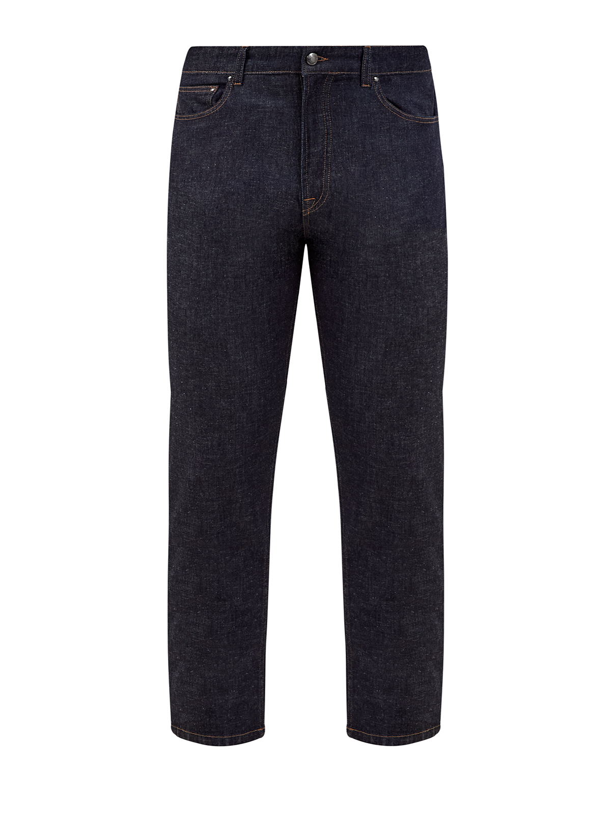 Окрашенные вручную джинсы с волокнами льна и лиоцелла