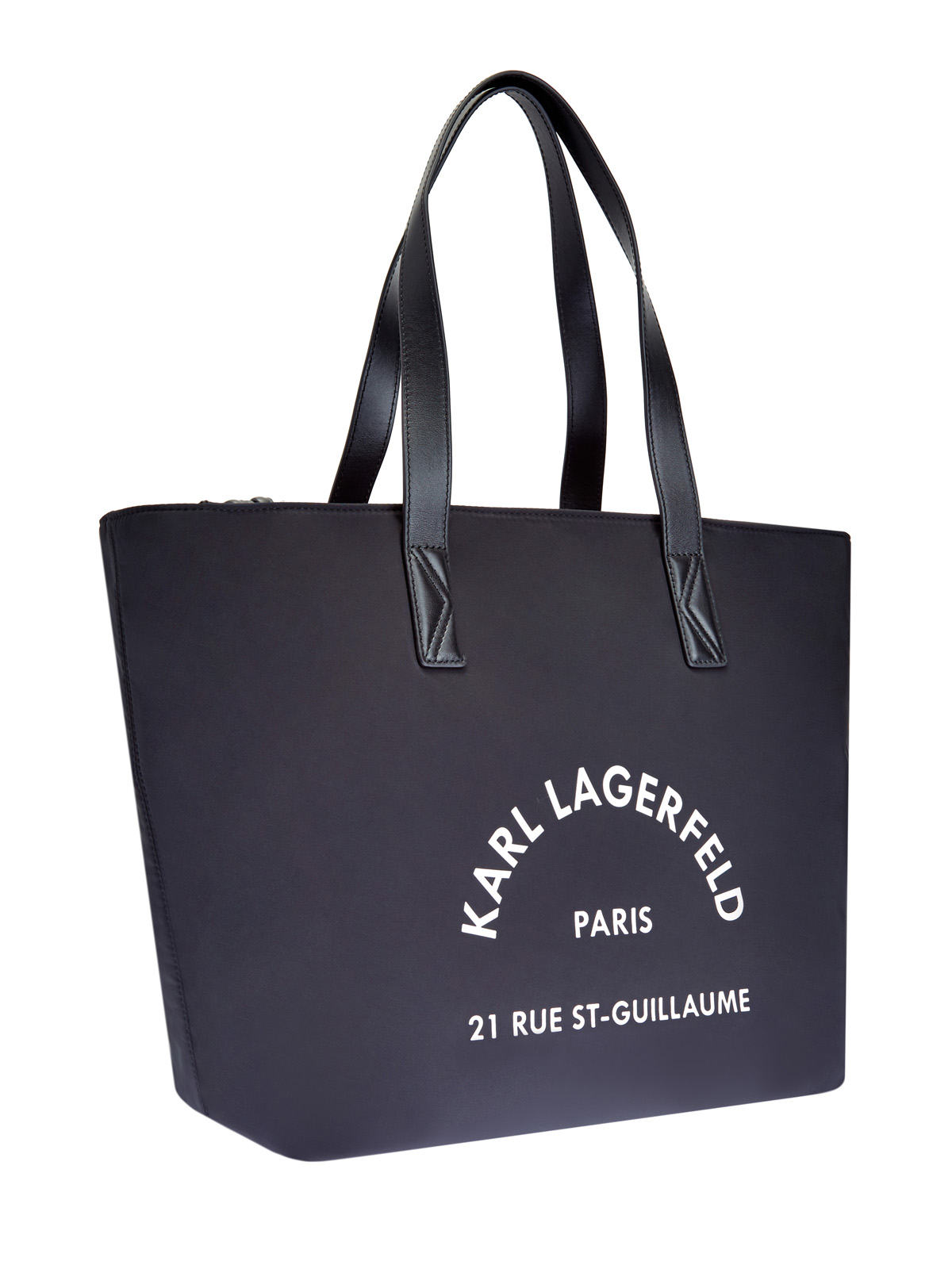 Вместительная сумка-тоут Rue St-Guillaume с контрастным декором KARL LAGERFELD, цвет черный, размер 5;6;7 - фото 3