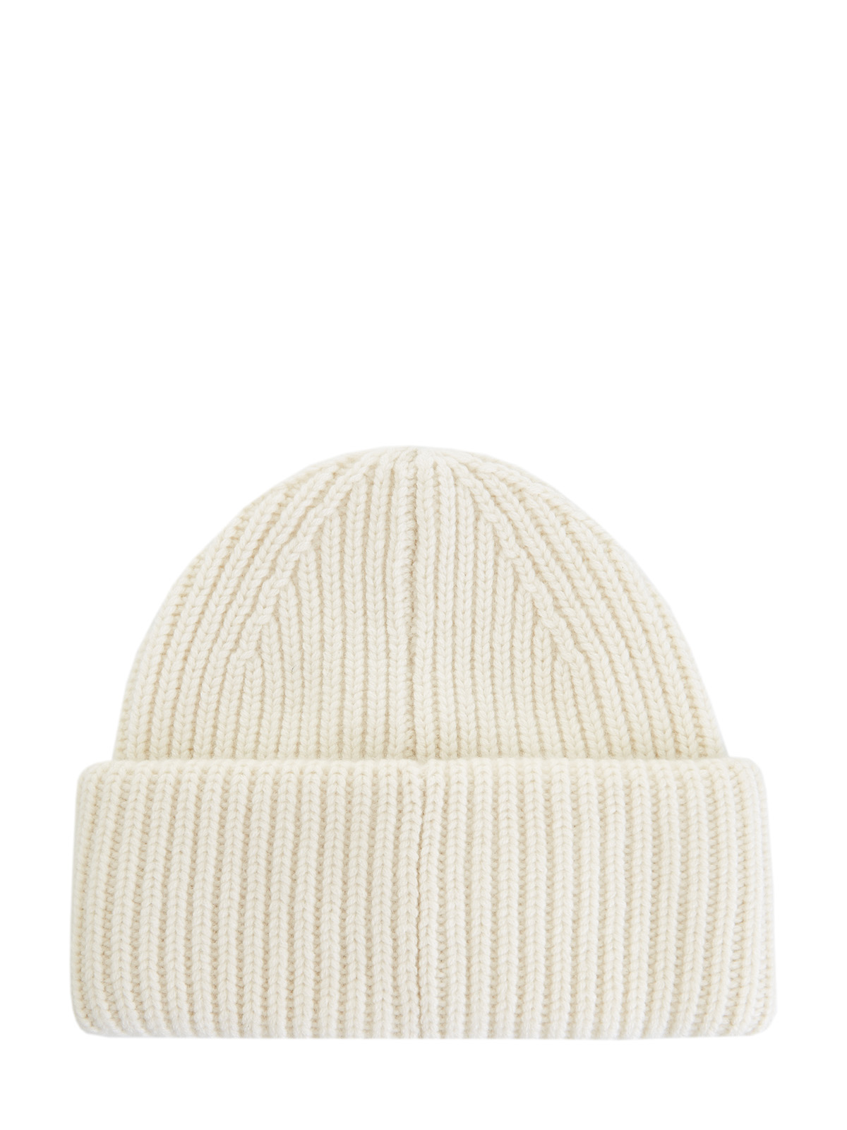 Теплая шапка из кашемира английской вязки YVES SALOMON, цвет белый, размер 36;38 - фото 2