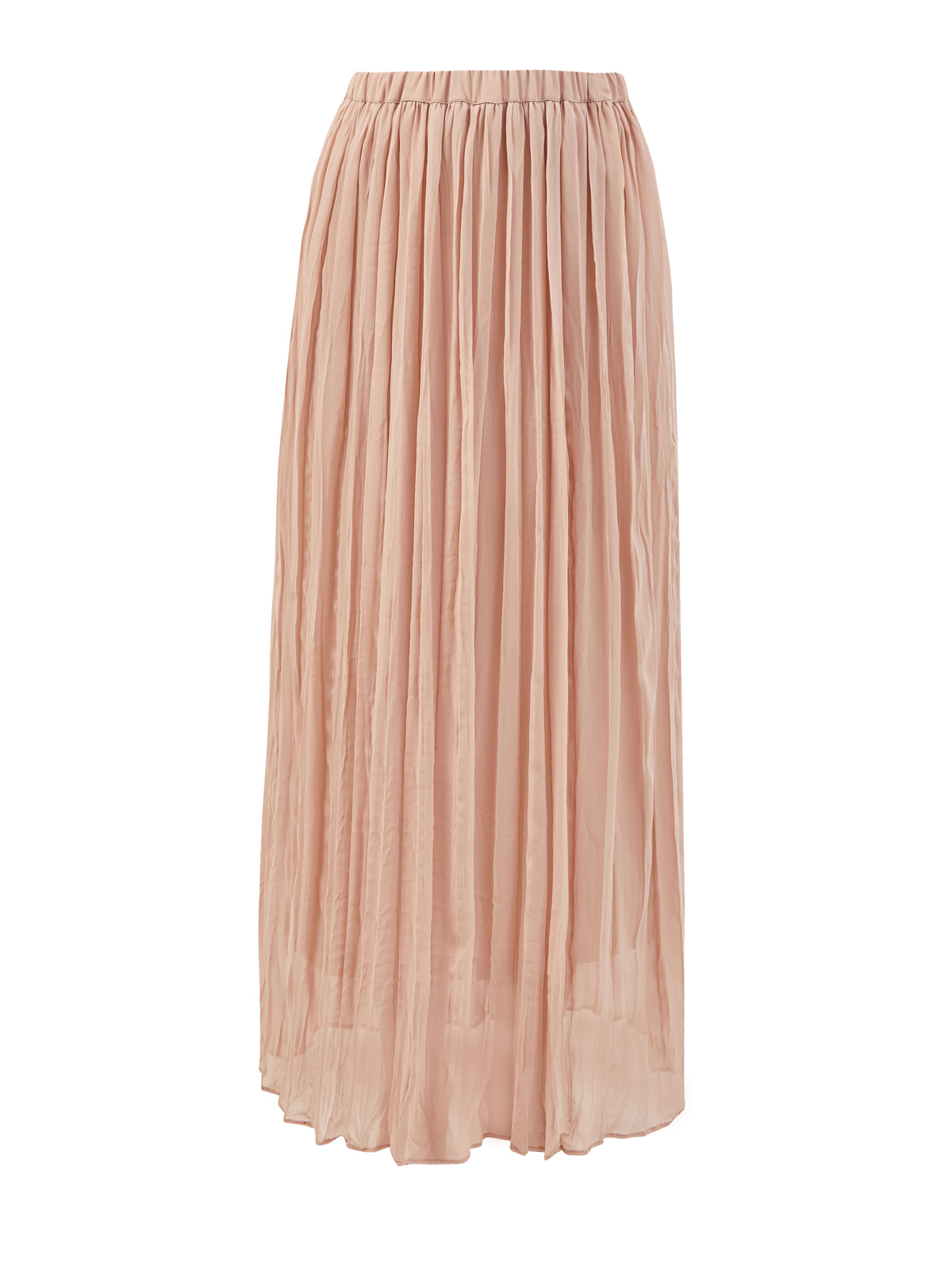 Плиссированная юбка-миди из струящегося шелка GENTRYPORTOFINO, цвет бежевый, размер 42;44;46;40 - фото 1