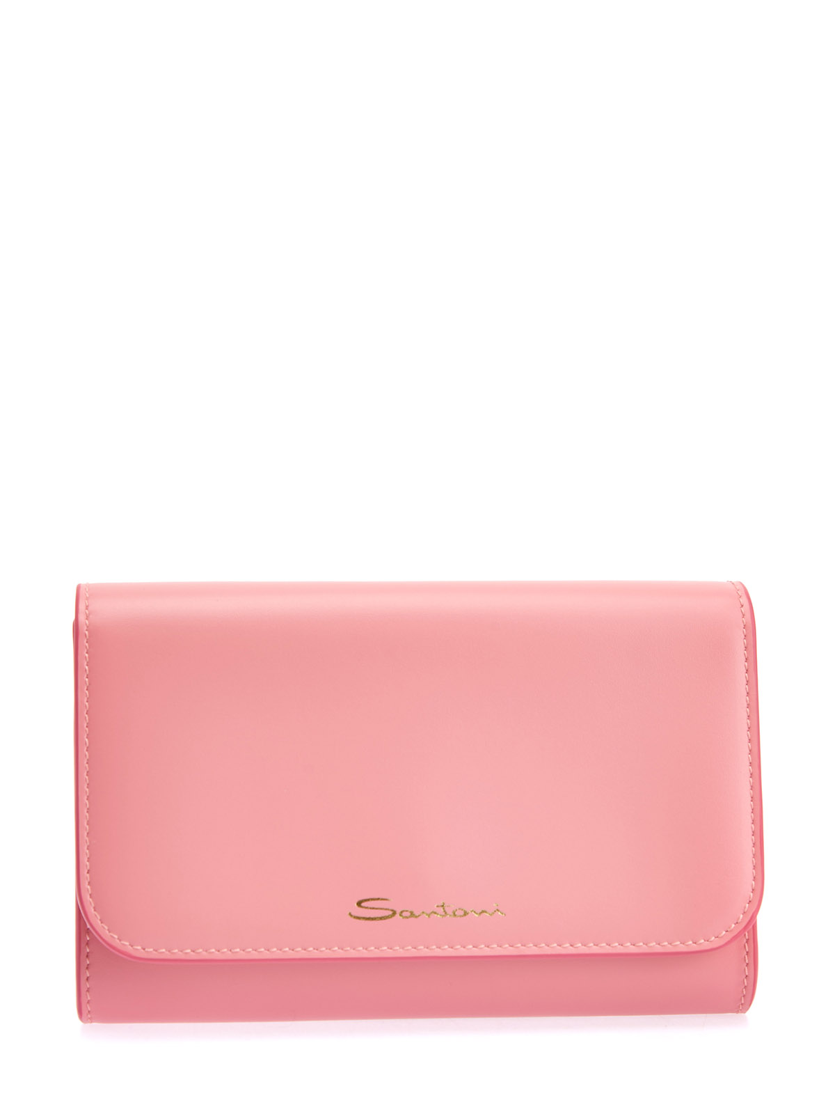 

Клатч из матовой телячьей кожи с регулируемым ремешком, Розовый, Клатч из матовой телячьей кожи с регулируемым ремешком