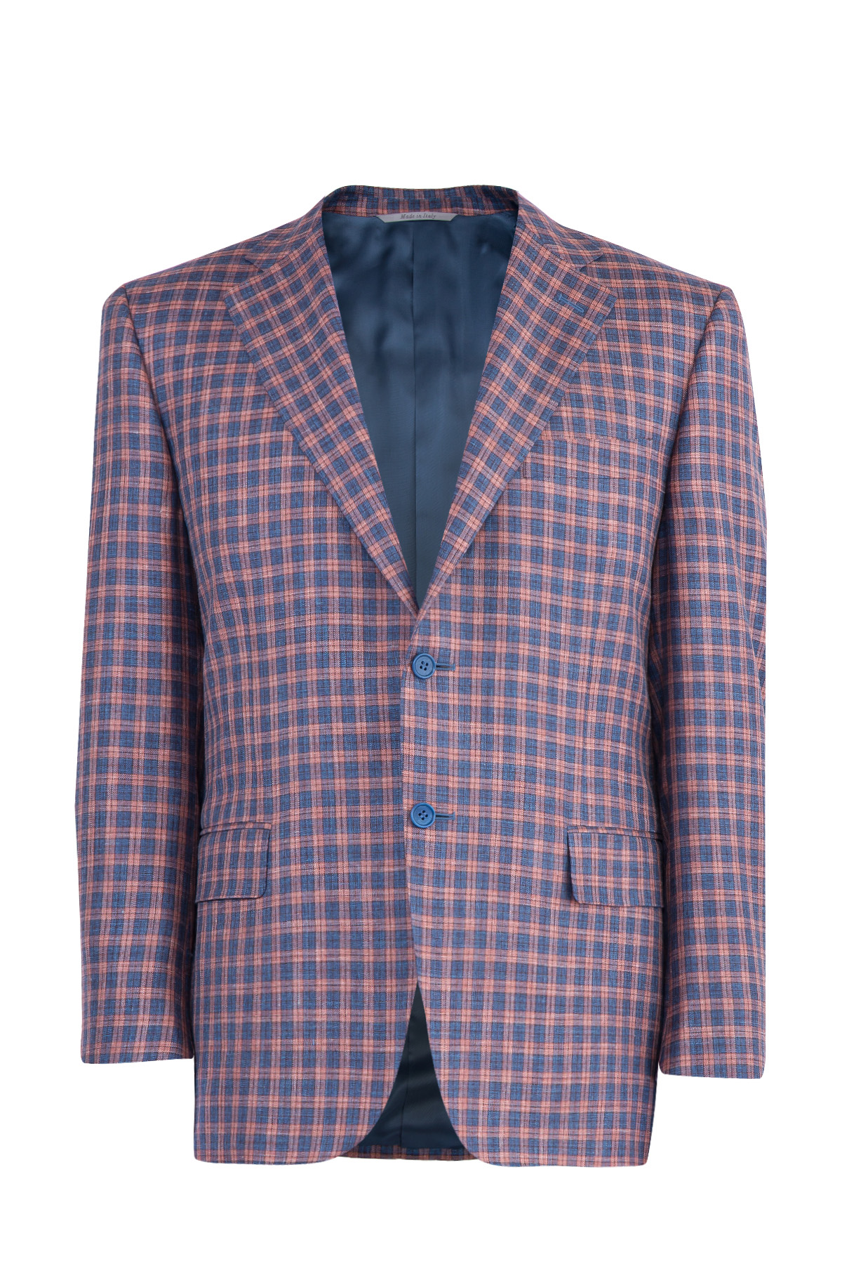 Клетчатый пиджак из шерсти и шелка CANALI, цвет мульти, размер 54;54