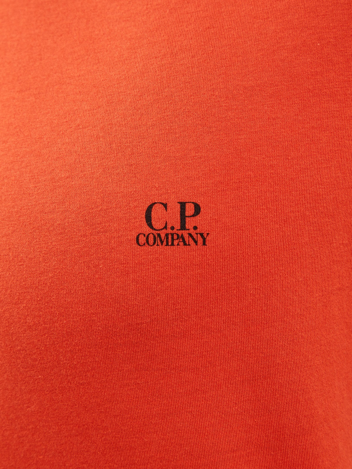 Хлопковая футболка с принтом Goggle Hood и логотипом C.P.COMPANY, цвет оранжевый, размер S;L;XL;2XL - фото 5