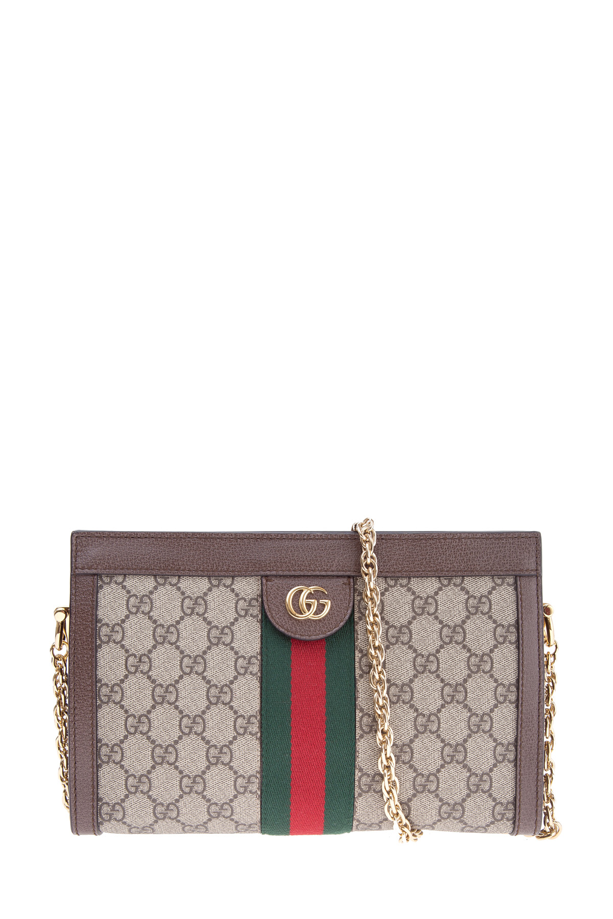 

Сумка Ophidia GG с архивным узором и кожаными однотонными вставками