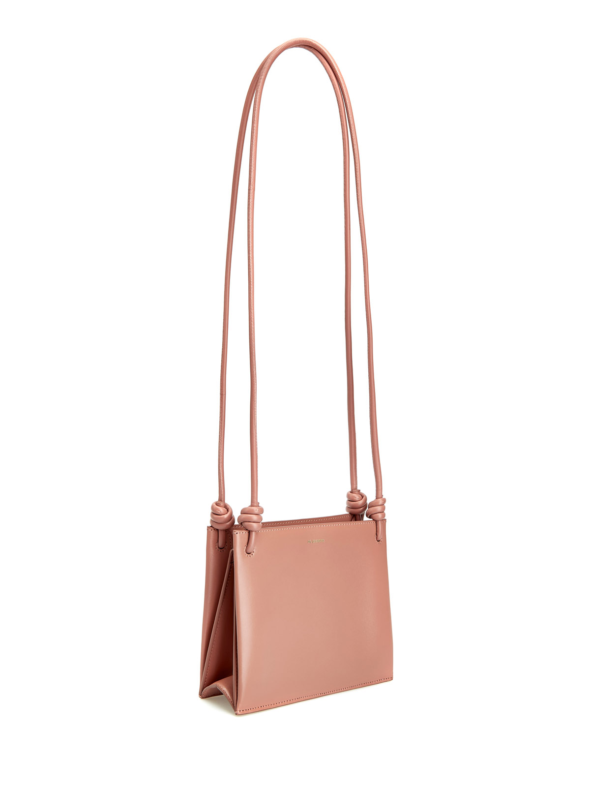 Прямоугольная сумка-кроссбоди Giro из гладкой телячьей кожи JIL SANDER, цвет розовый, размер 52;52;54 - фото 3