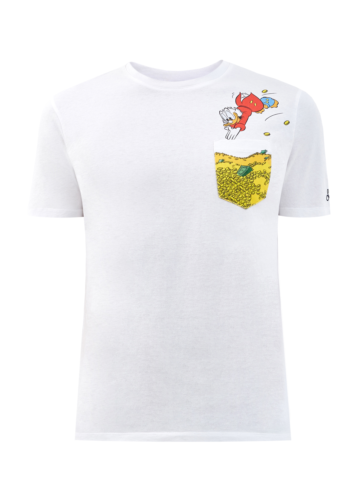 Хлопковая футболка с накладным карманом и принтом MC2 SAINT BARTH, цвет белый, размер M;L;XL;2XL;3XL - фото 1