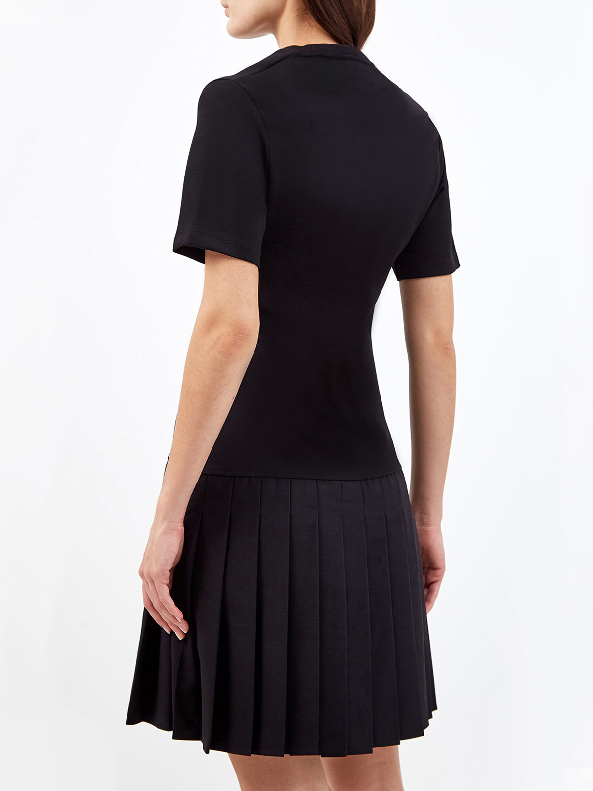 Платье в стиле спортшик с плиссированным подолом ETRO, цвет черный, размер 42;44;40 - фото 4