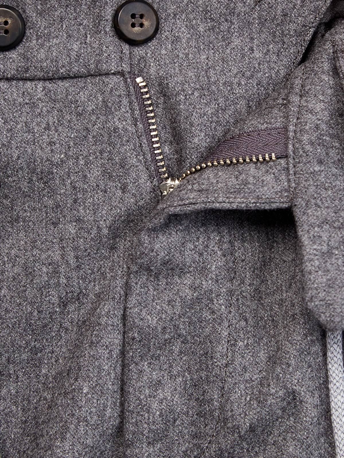 Базовые брюки из меланжевой шерсти и кашемира ELEVENTY, цвет серый, размер 46;50;58 - фото 7
