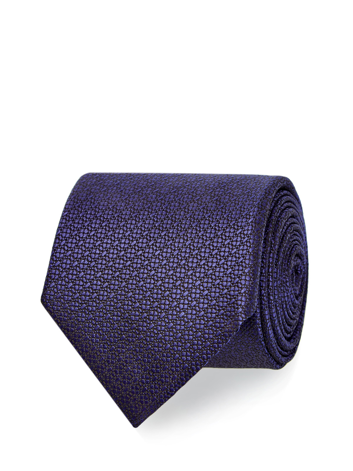 Шелковый галстук с вышивкой ручной работы CANALI, цвет синий, размер 42;44;46;48;50;40