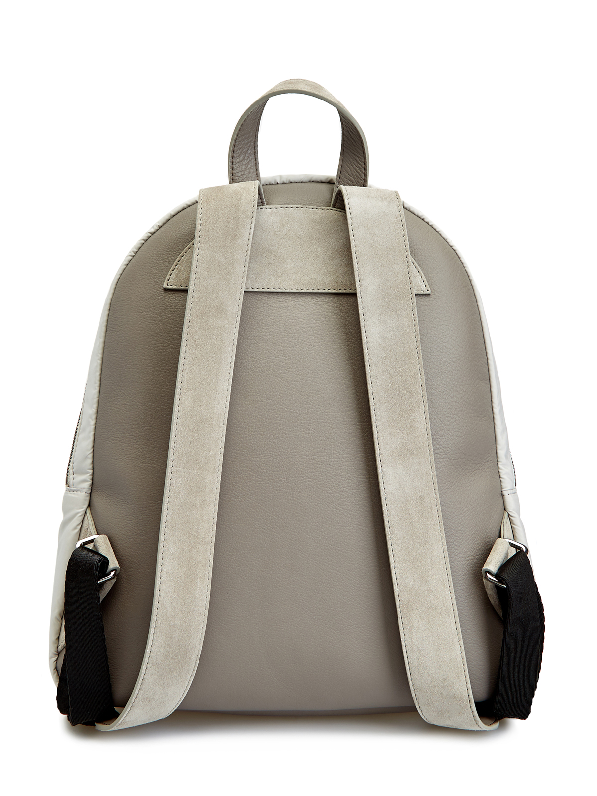 Рюкзак из бархатистой замши и тафты с цепочкой Мониль BRUNELLO CUCINELLI, цвет серый, размер 42;44 - фото 5