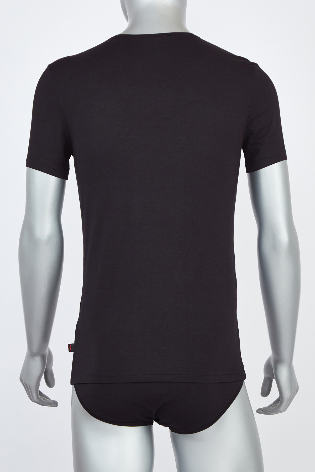 Базовая футболка из микромодала черного цвета DEREK ROSE, размер S - фото 3