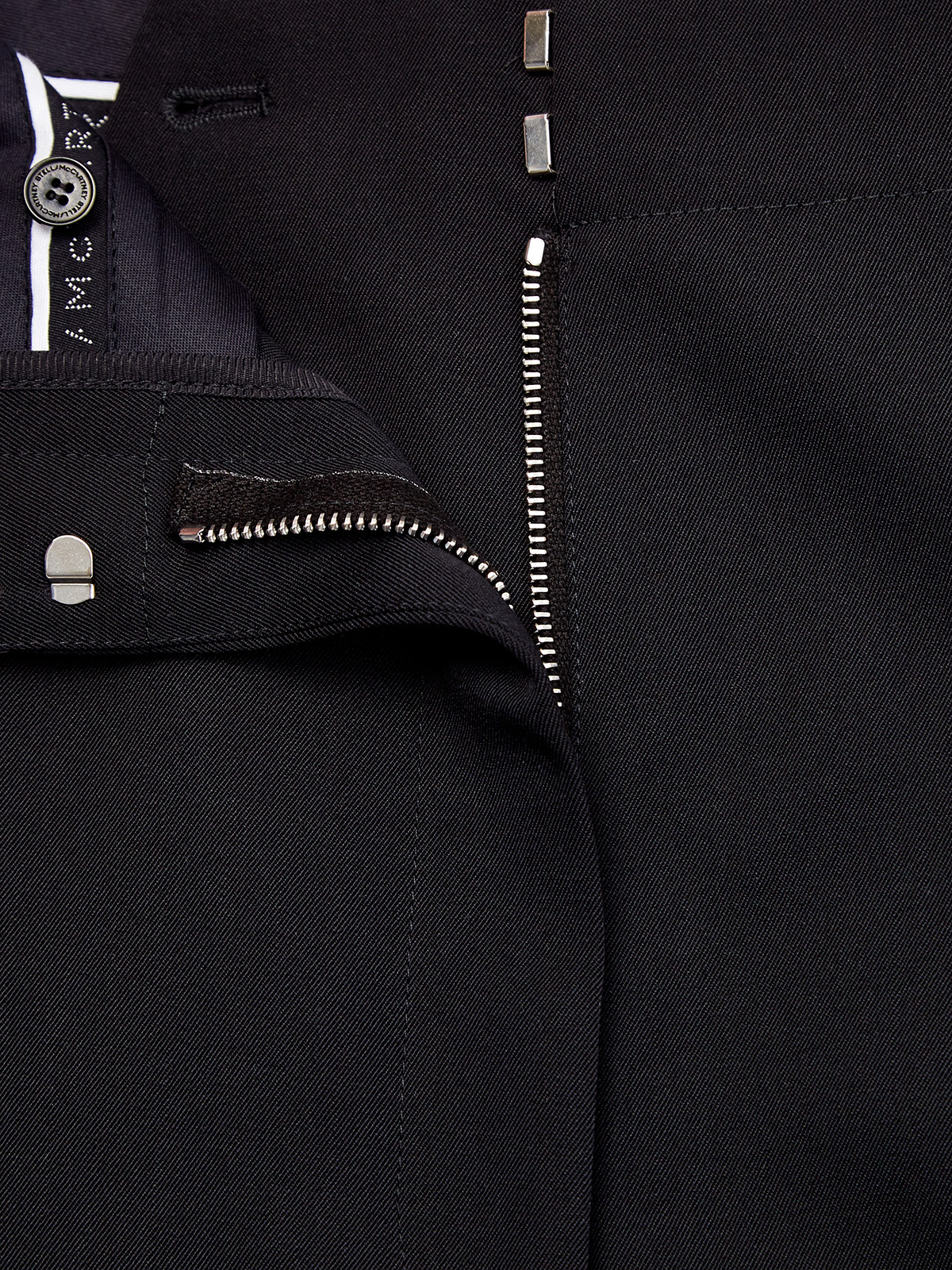 Черные брюки-палаццо архитектурного кроя STELLA McCARTNEY, цвет черный, размер XS;M;L - фото 7